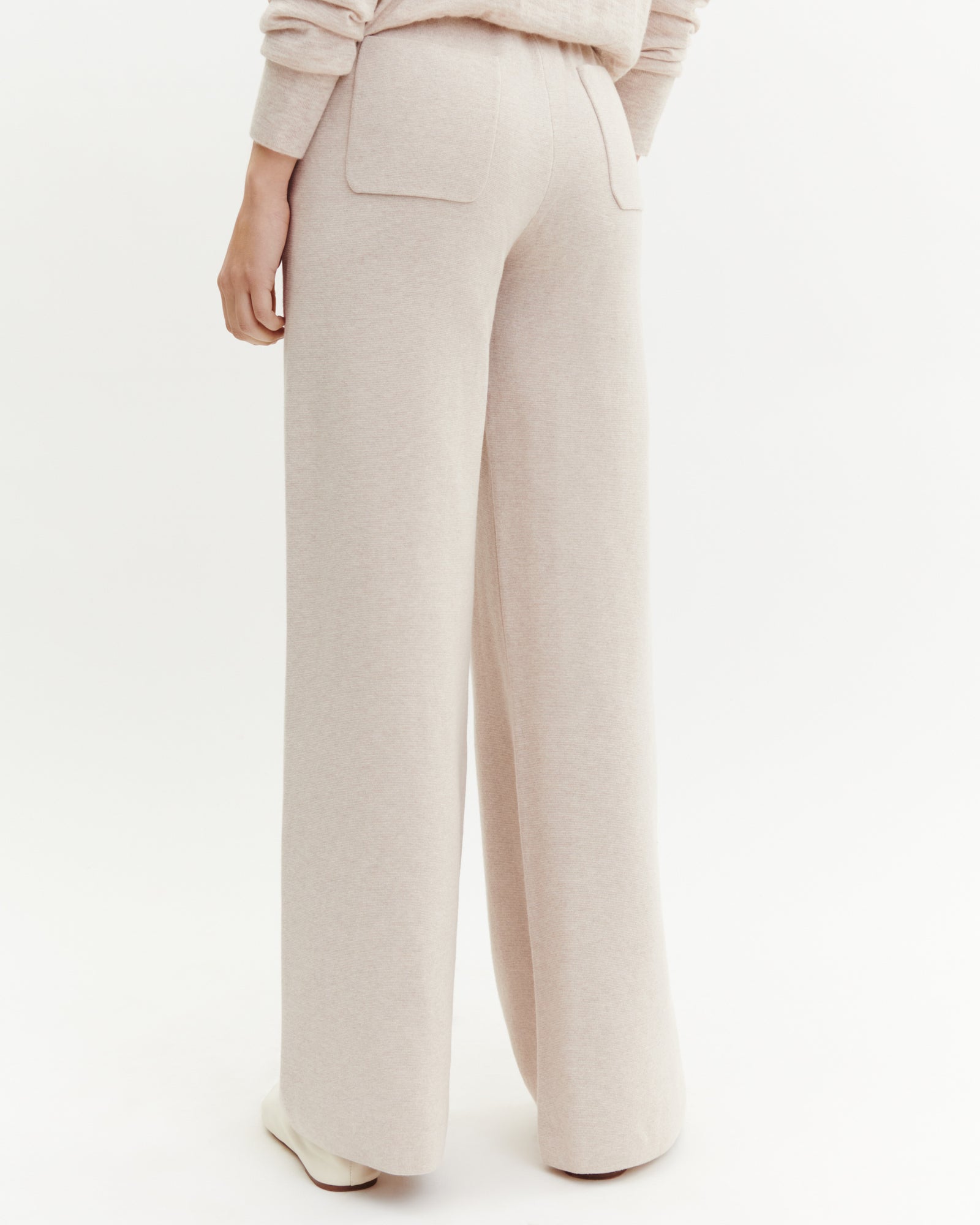 Pantalon milano-TOURTERELLE-85% pima coton 15% cachemire