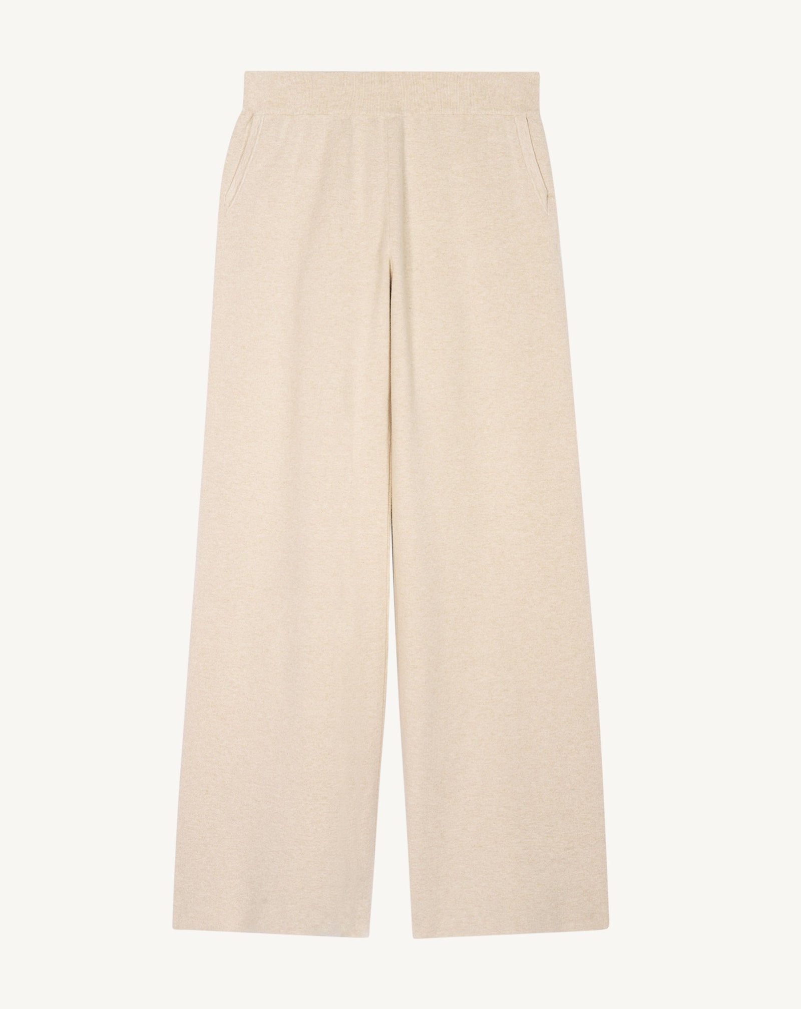 Pantalon milano-TOURTERELLE-85% pima coton 15% cachemire