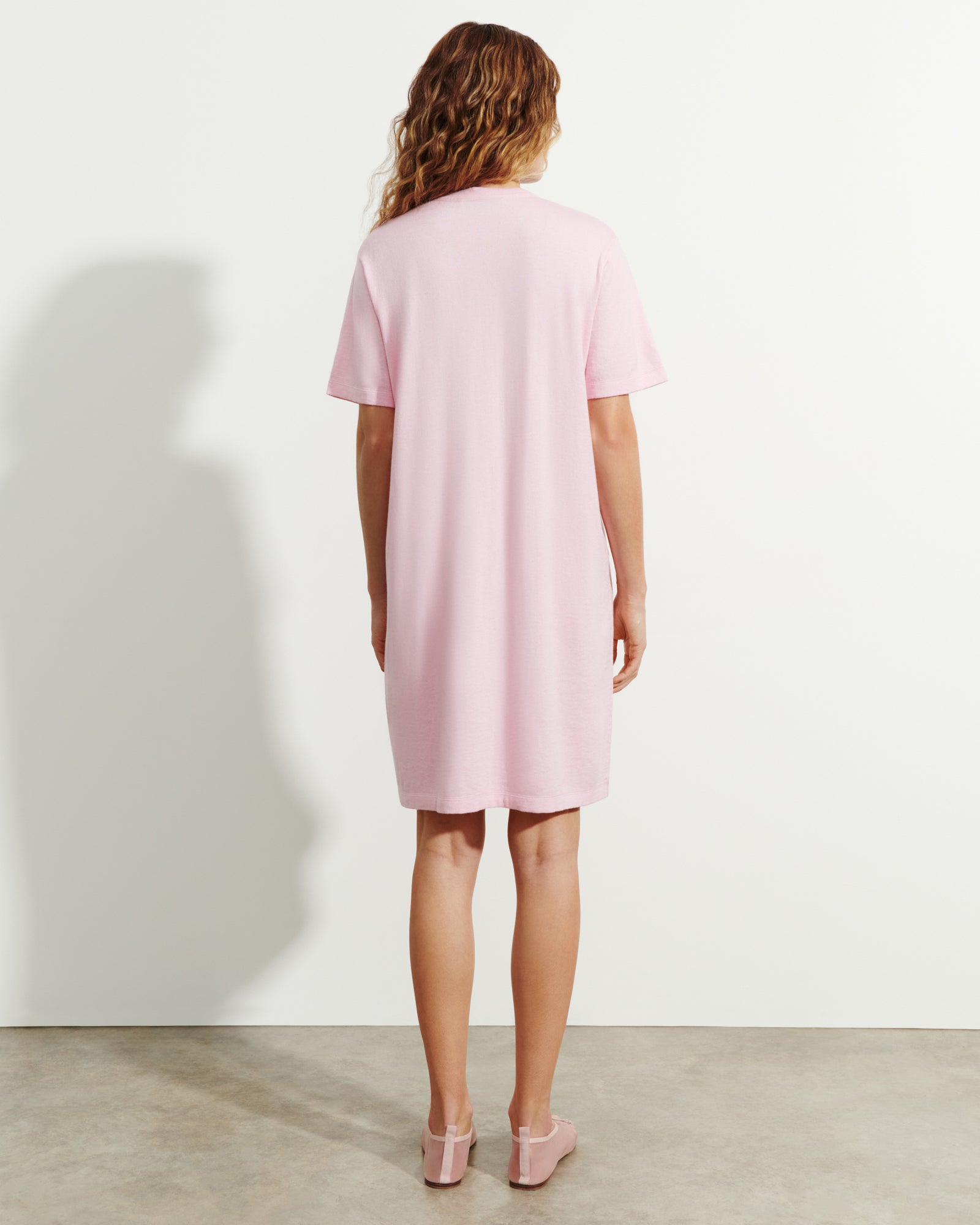 Robe T-shirt courte-SAKURA-85% pima coton 15% cachemire