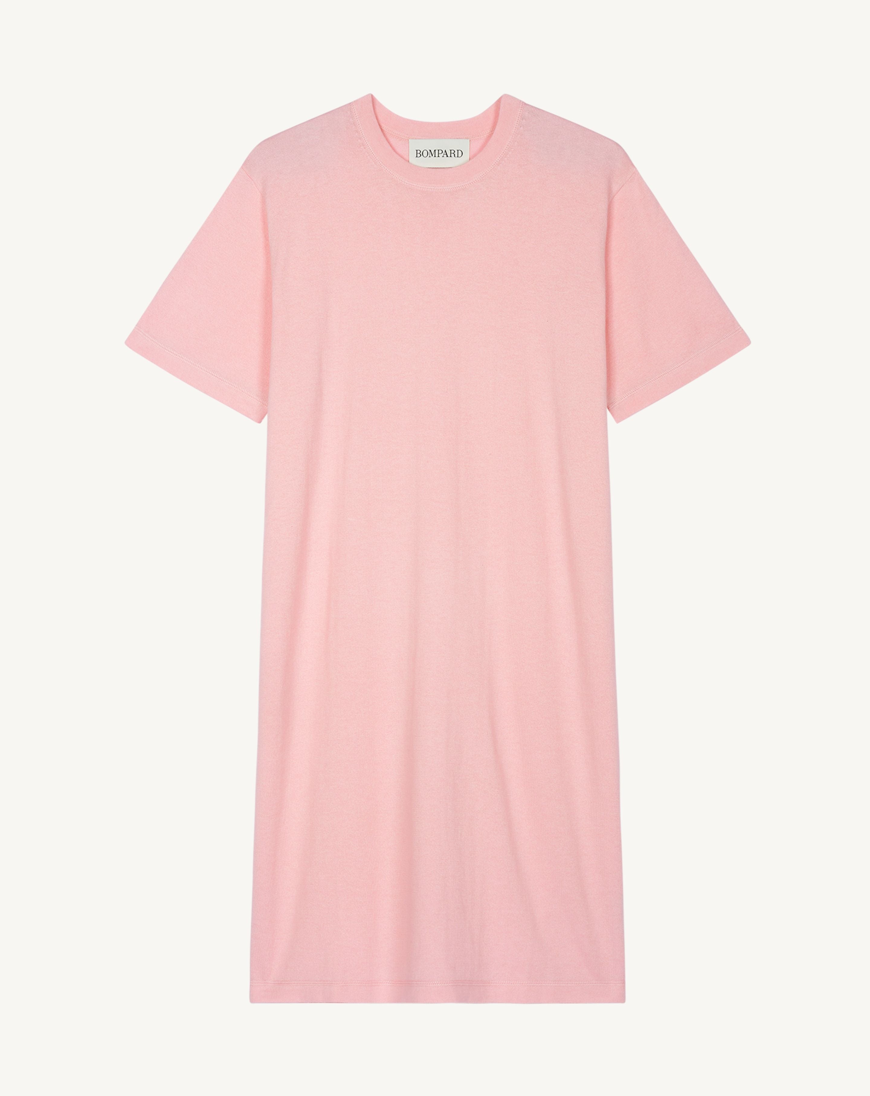 Robe T-shirt courte-SAKURA-85% pima coton 15% cachemire