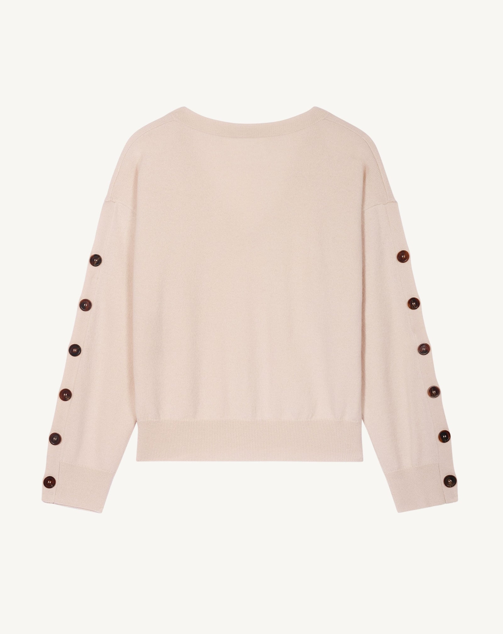 Pull col V à boutons