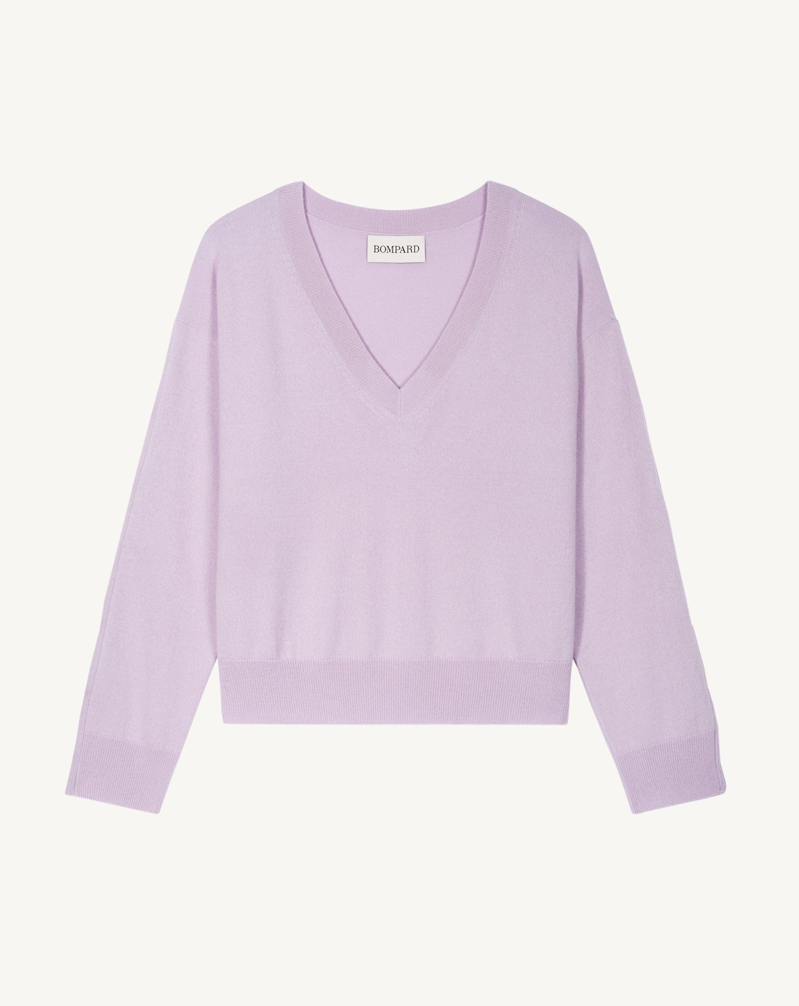 Pull col V à boutons-JACINTHE-100% cachemire