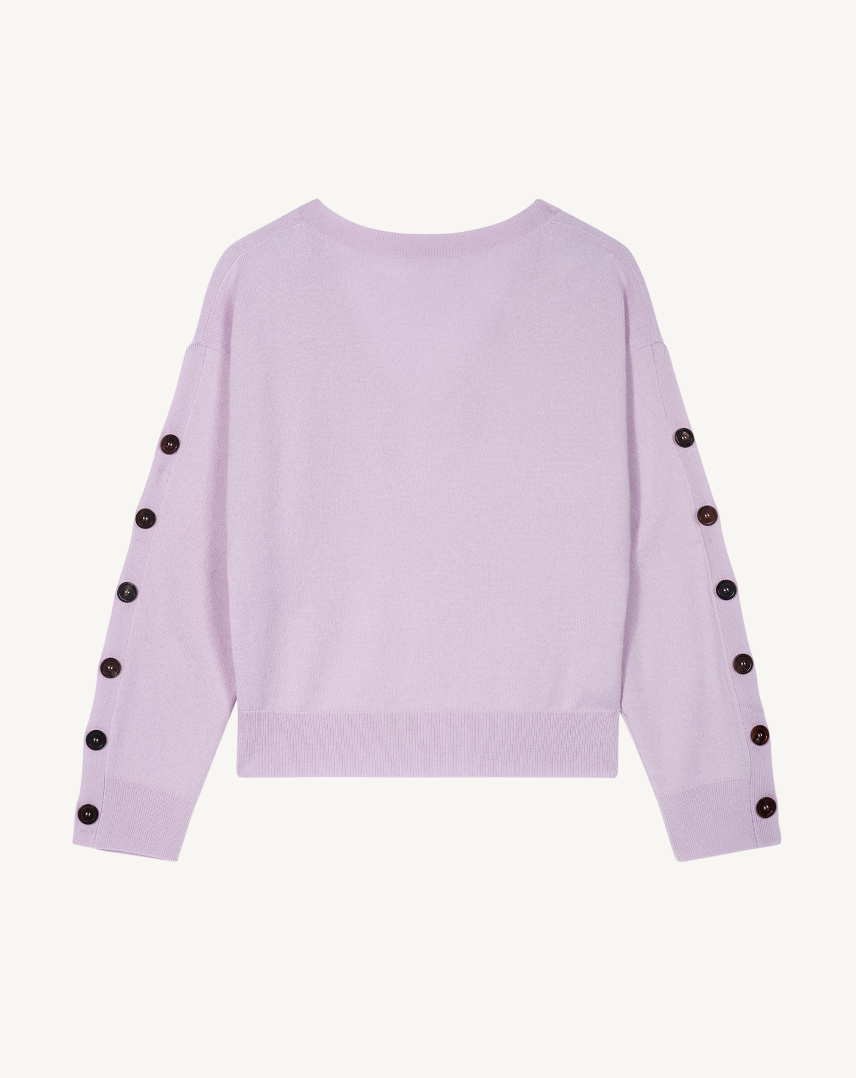 Pull col V à boutons