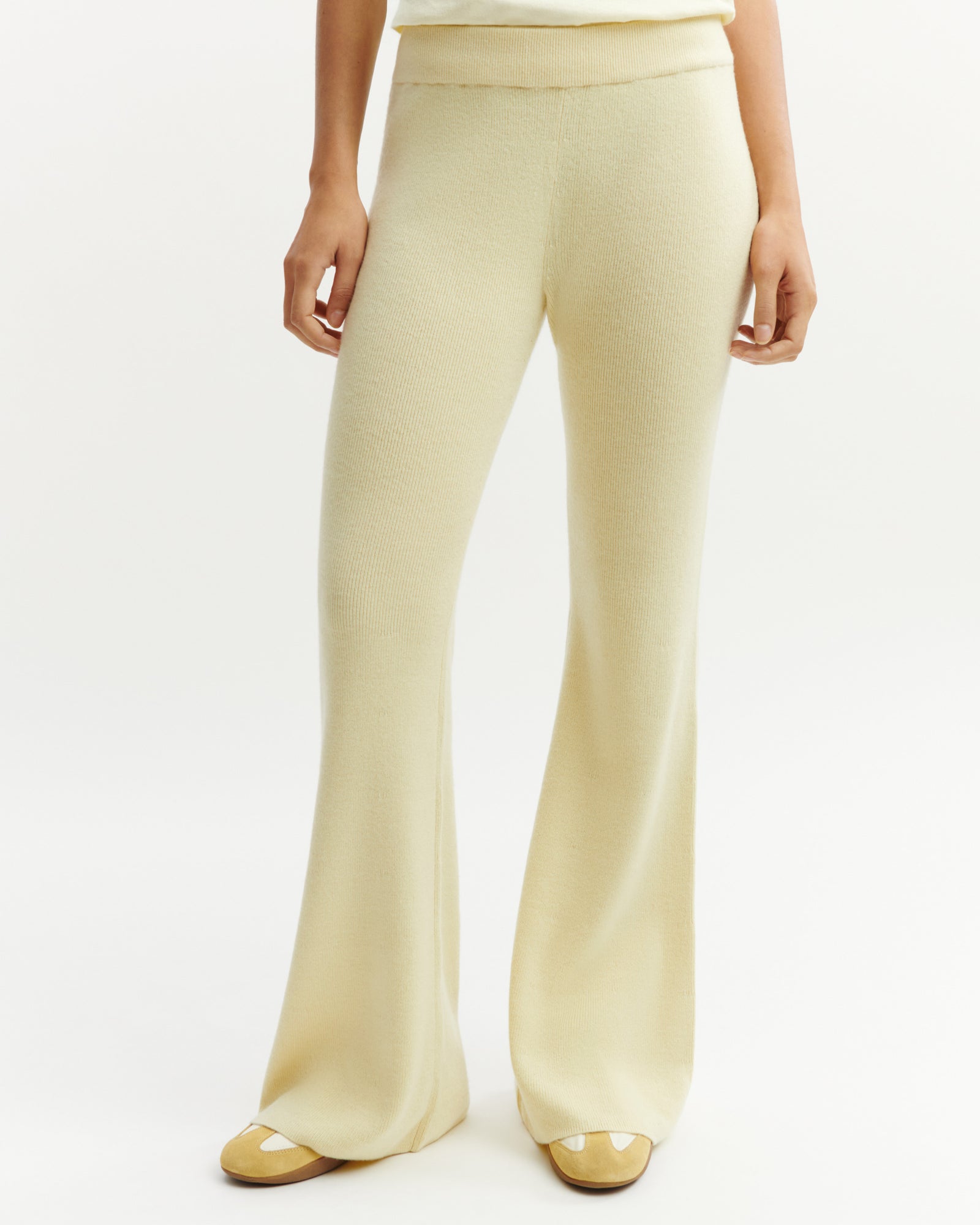 Pantalon évasé-ZESTE-100% cachemire