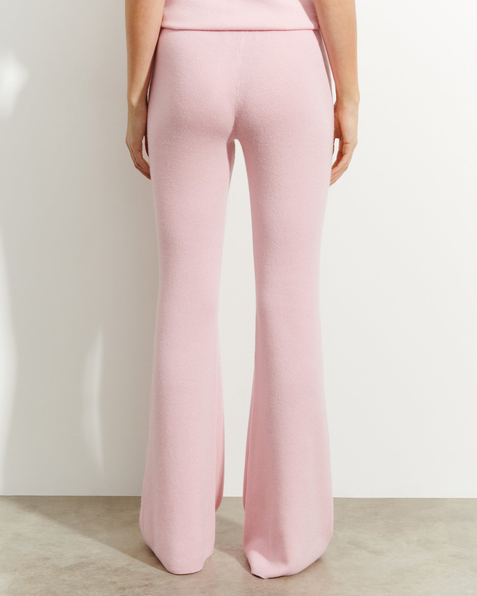 Pantalon évasé-SAKURA-100% cachemire