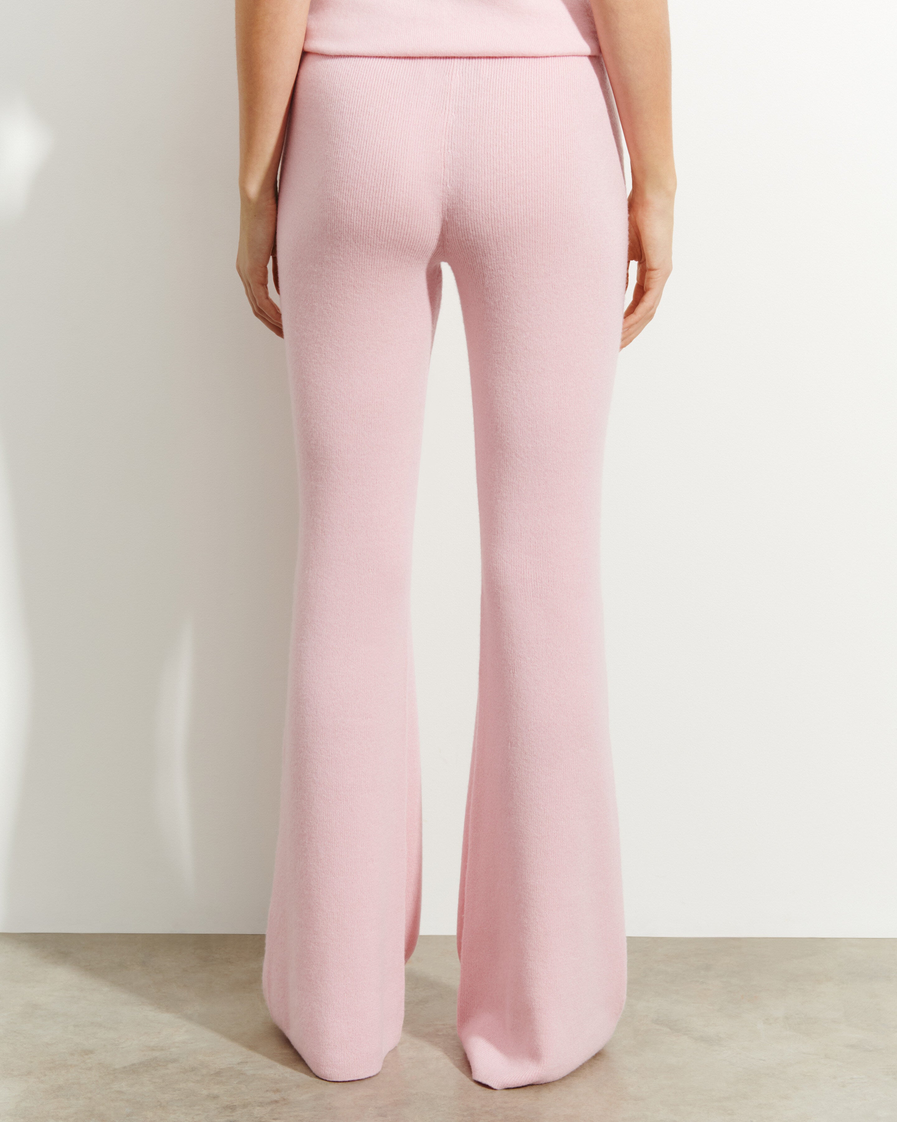 Pantalon évasé-SAKURA-100% cachemire