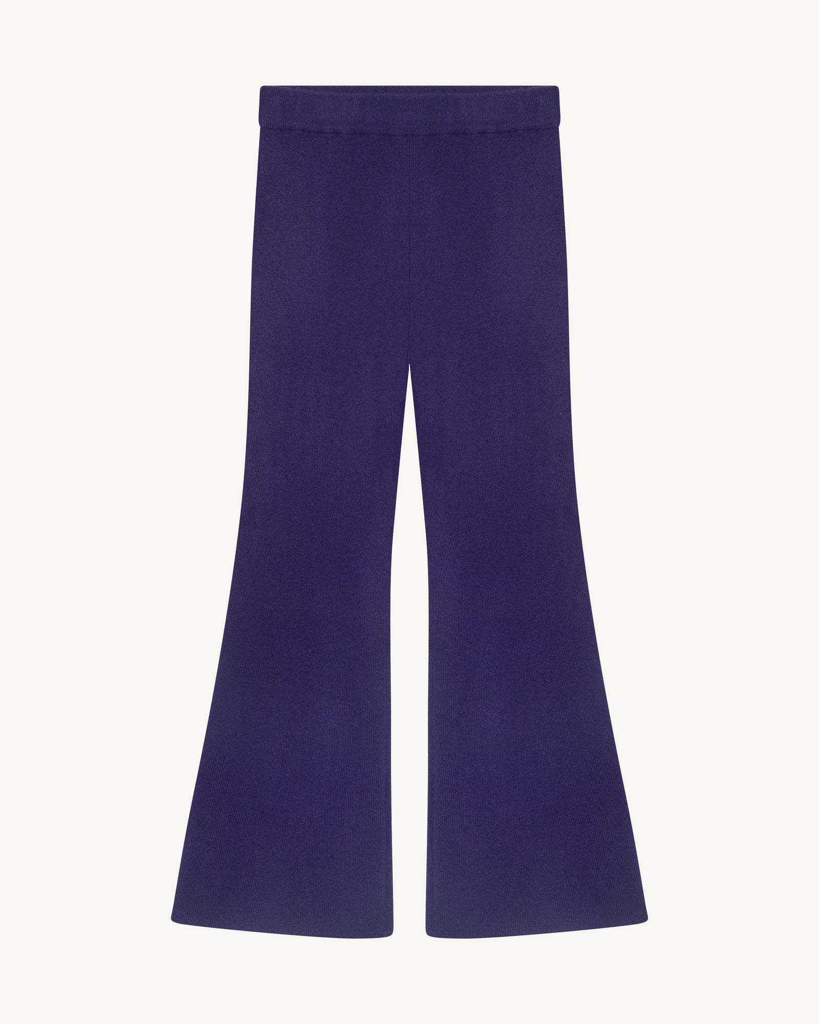 Pantalon évasé-ULTRAVIOLET FONCE-100% cachemire