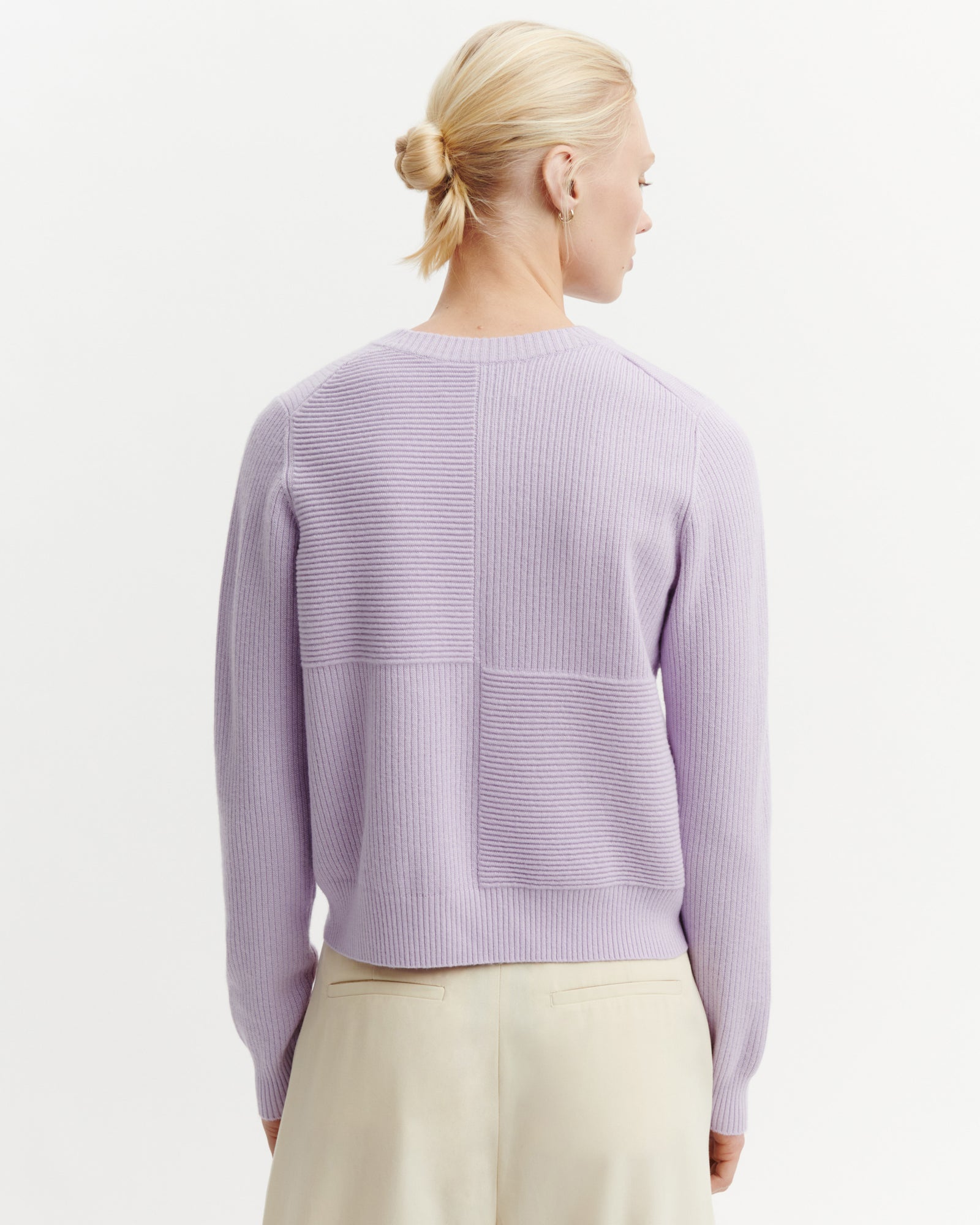 Cardigan point ottoman-JACINTHE-70% cachemire 30% soie