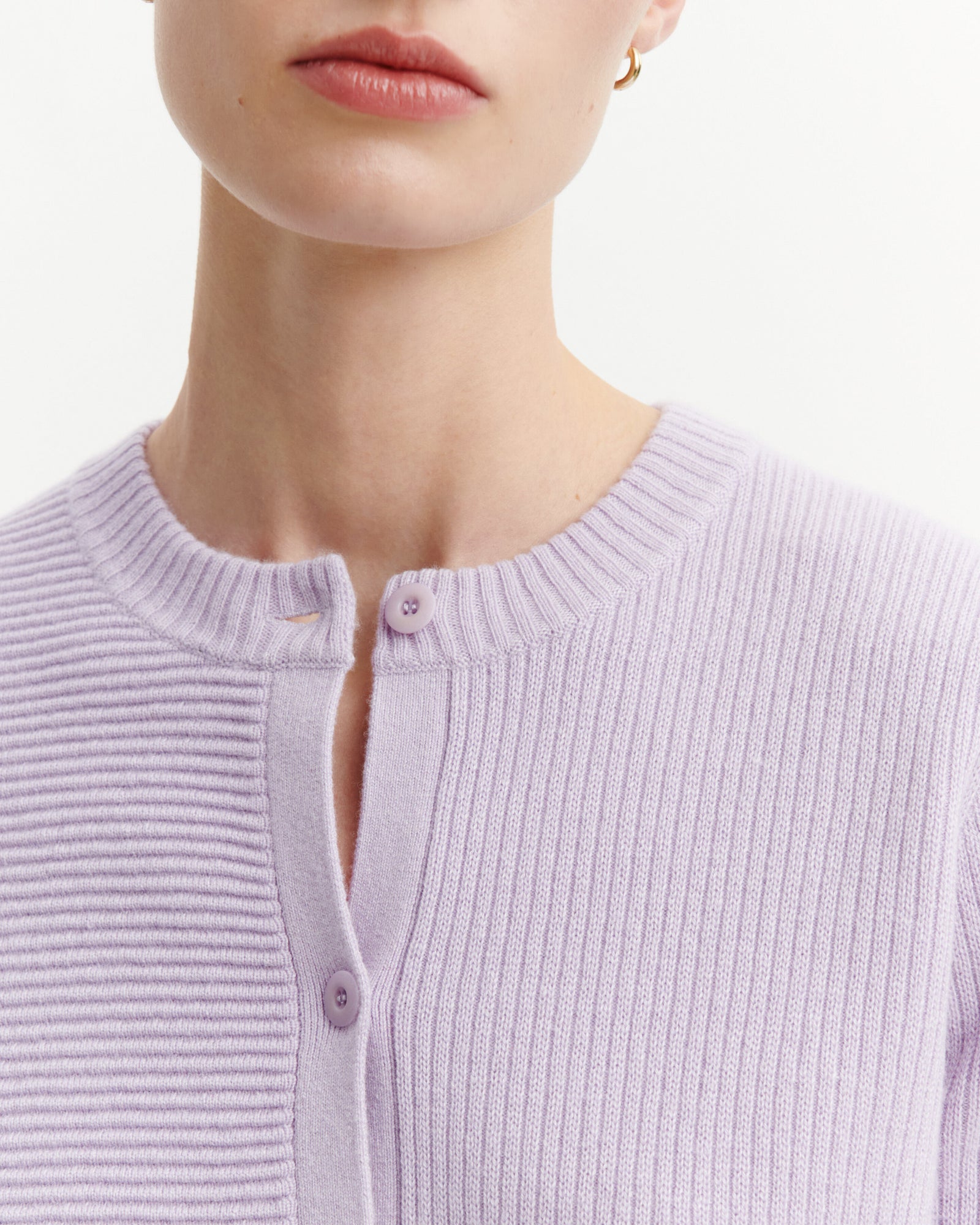 Cardigan point ottoman-JACINTHE-70% cachemire 30% soie