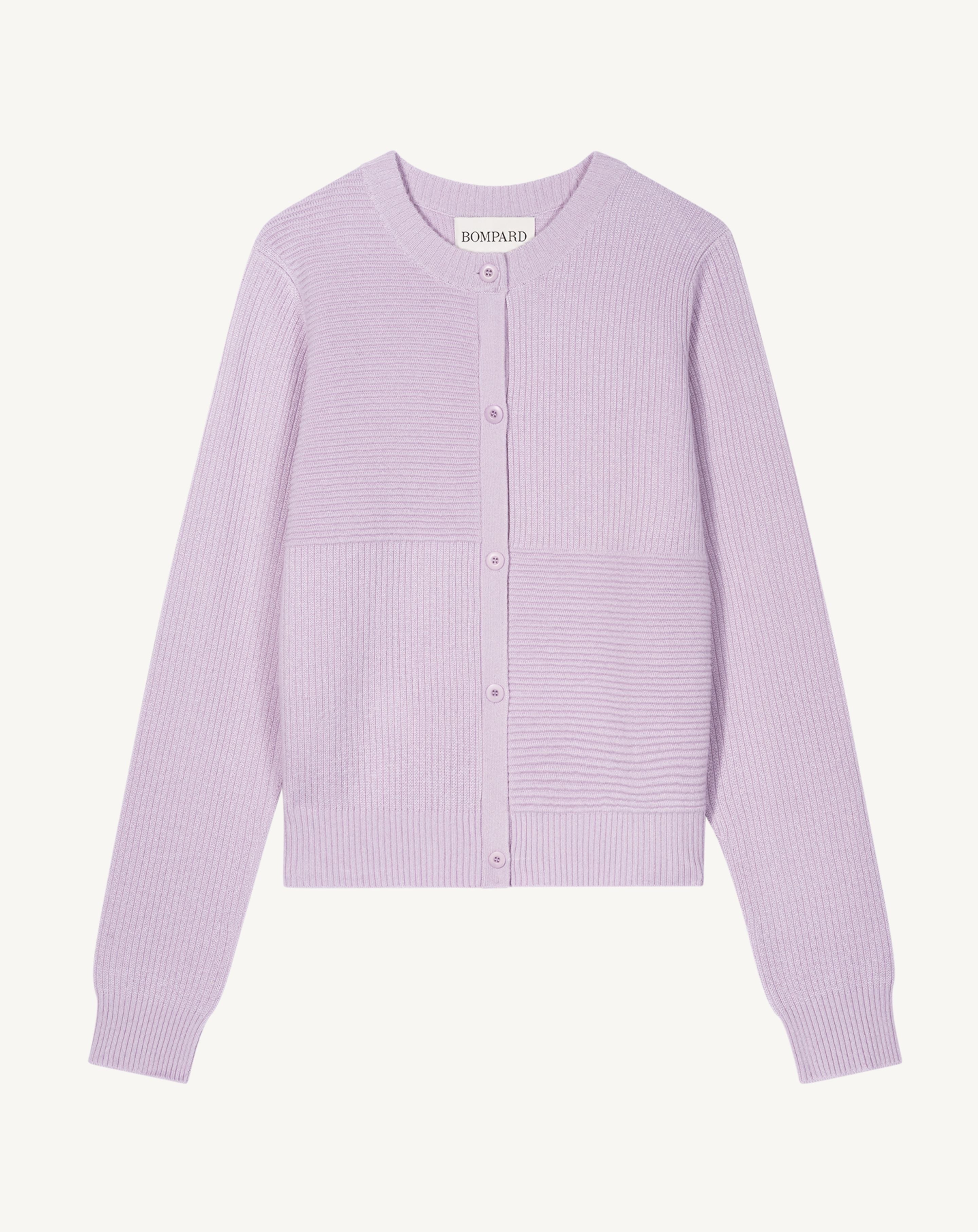 Cardigan point ottoman-JACINTHE-70% cachemire 30% soie