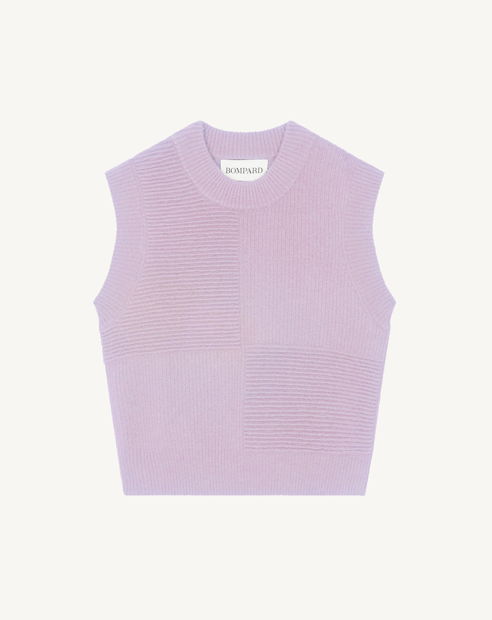 Pull sans manches ottoman-JACINTHE-70% cachemire 30% soie