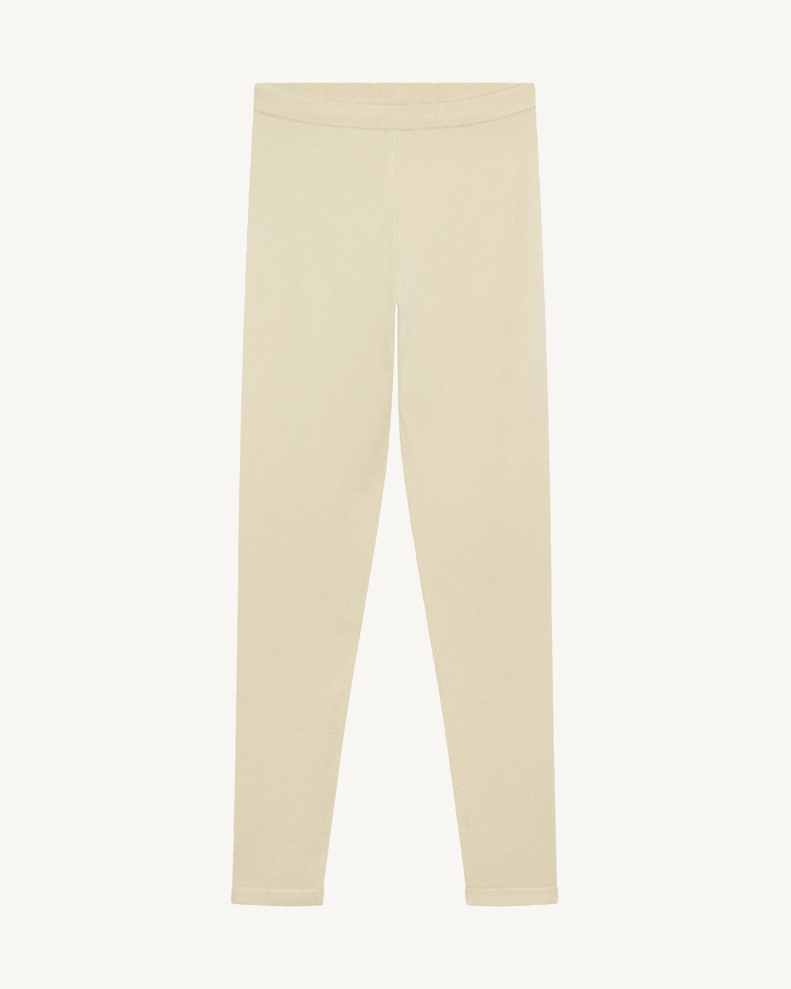 Leggings-ECRU VINTAGE-100% cachemire