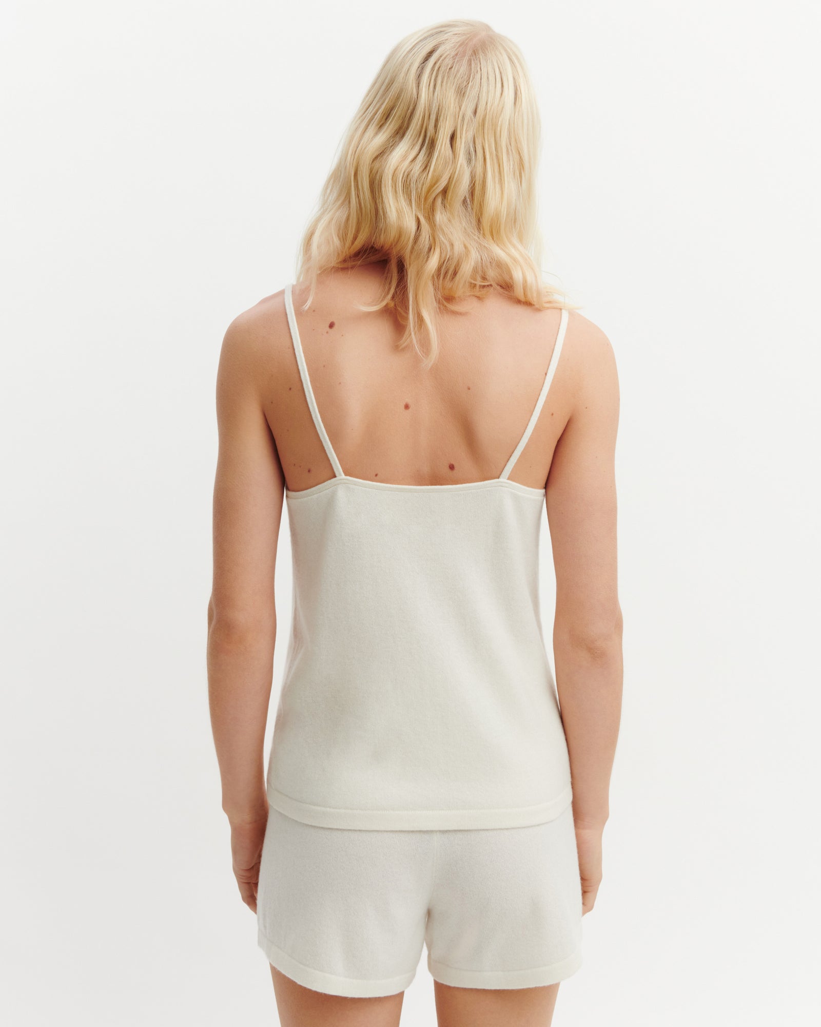 Débardeur à bretelles-NATUREL-100% cachemire