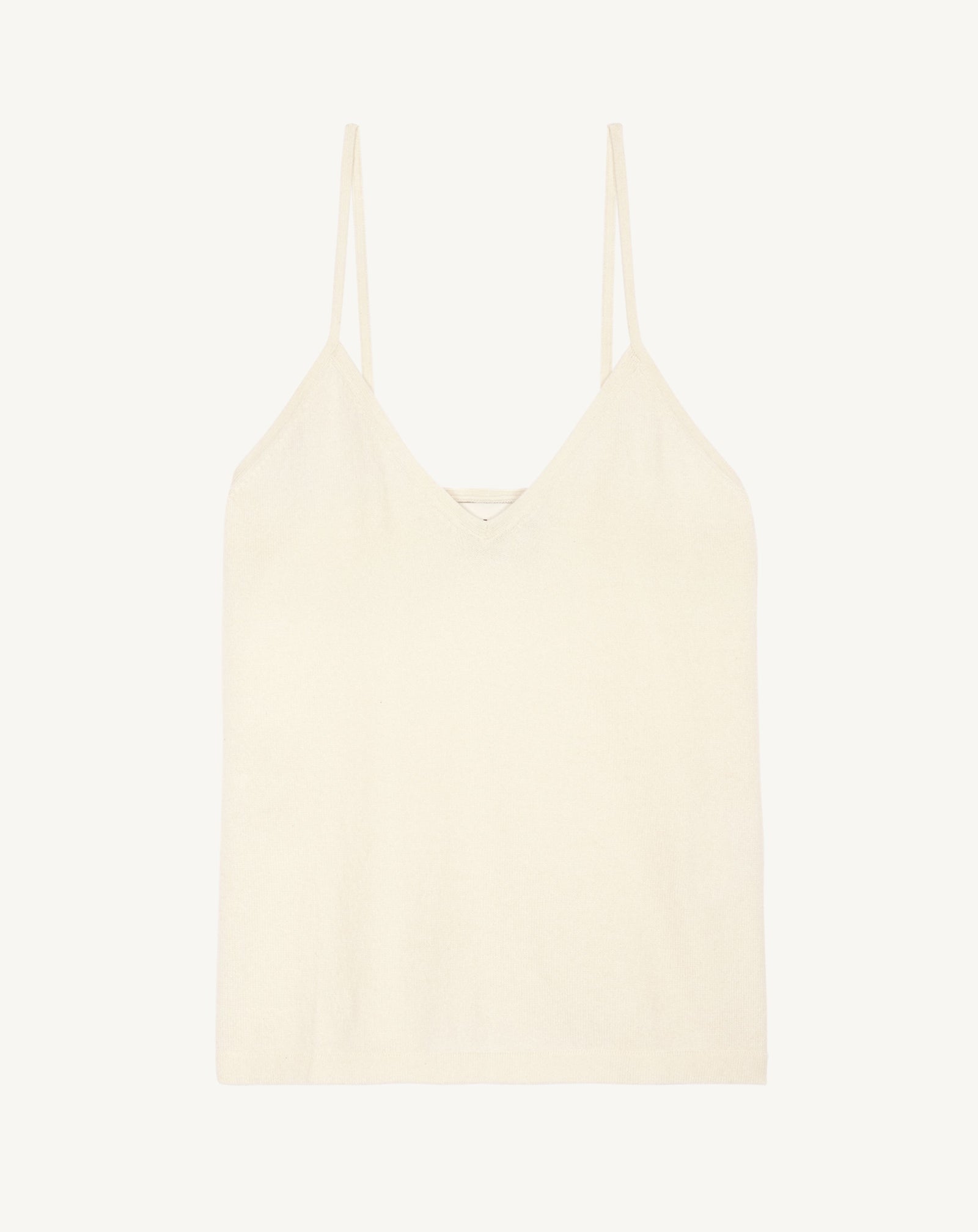 Débardeur à bretelles-NATUREL-100% cachemire