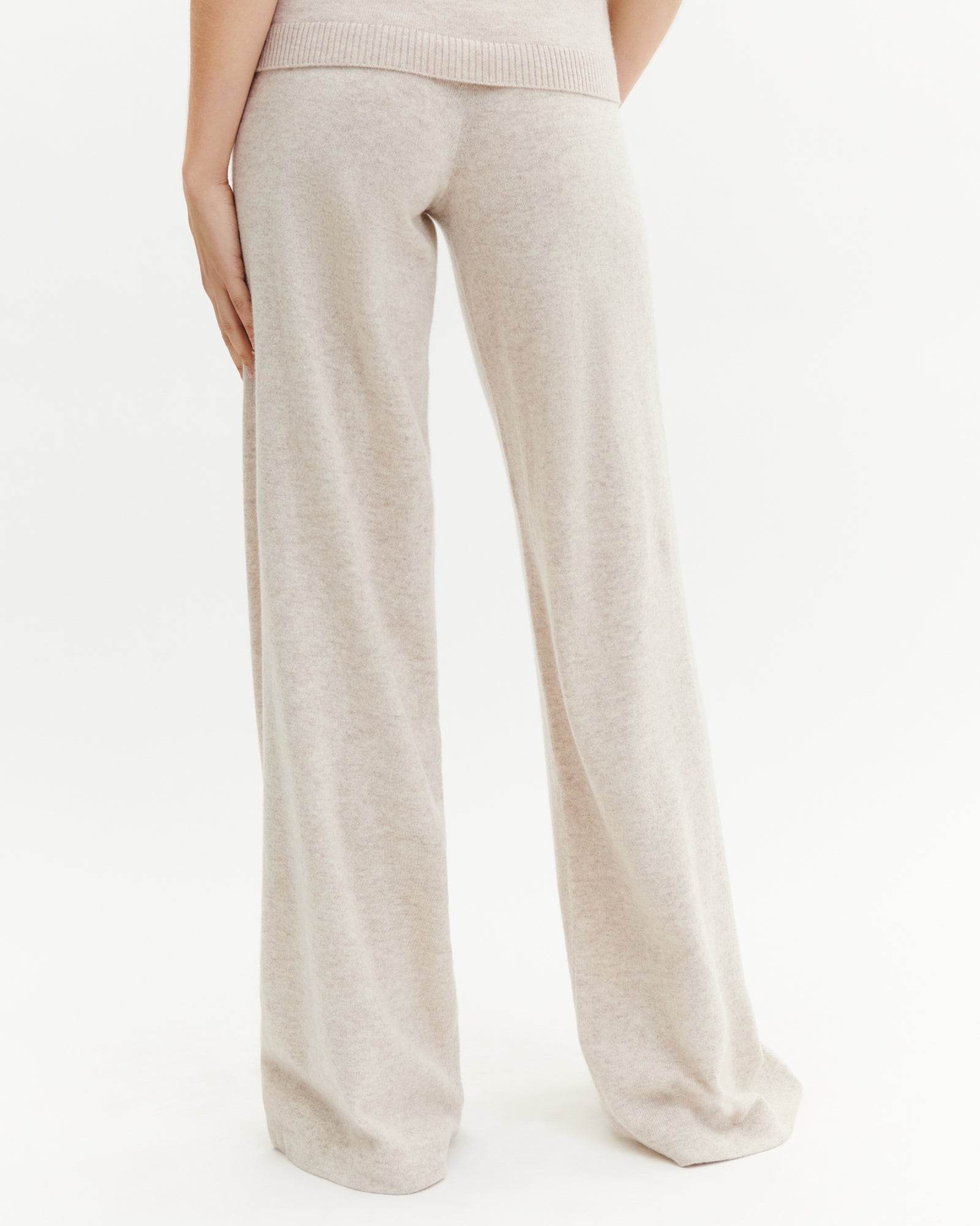 Pantalon ample-TOURTERELLE-100% cachemire