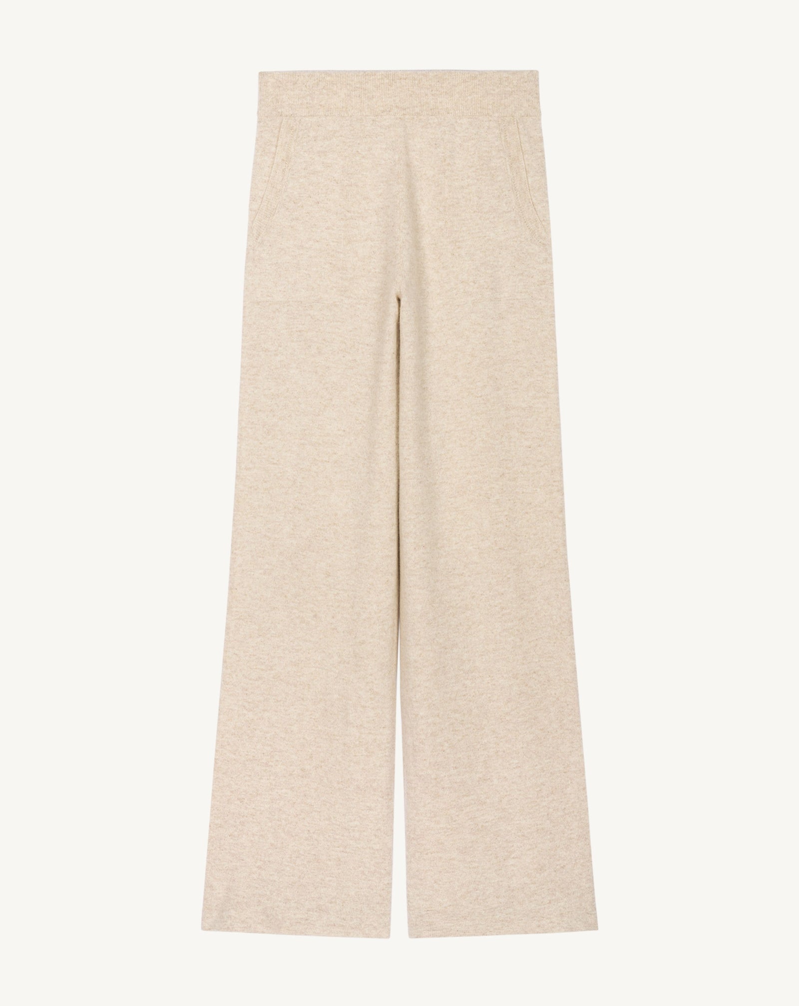Pantalon ample-TOURTERELLE-100% cachemire