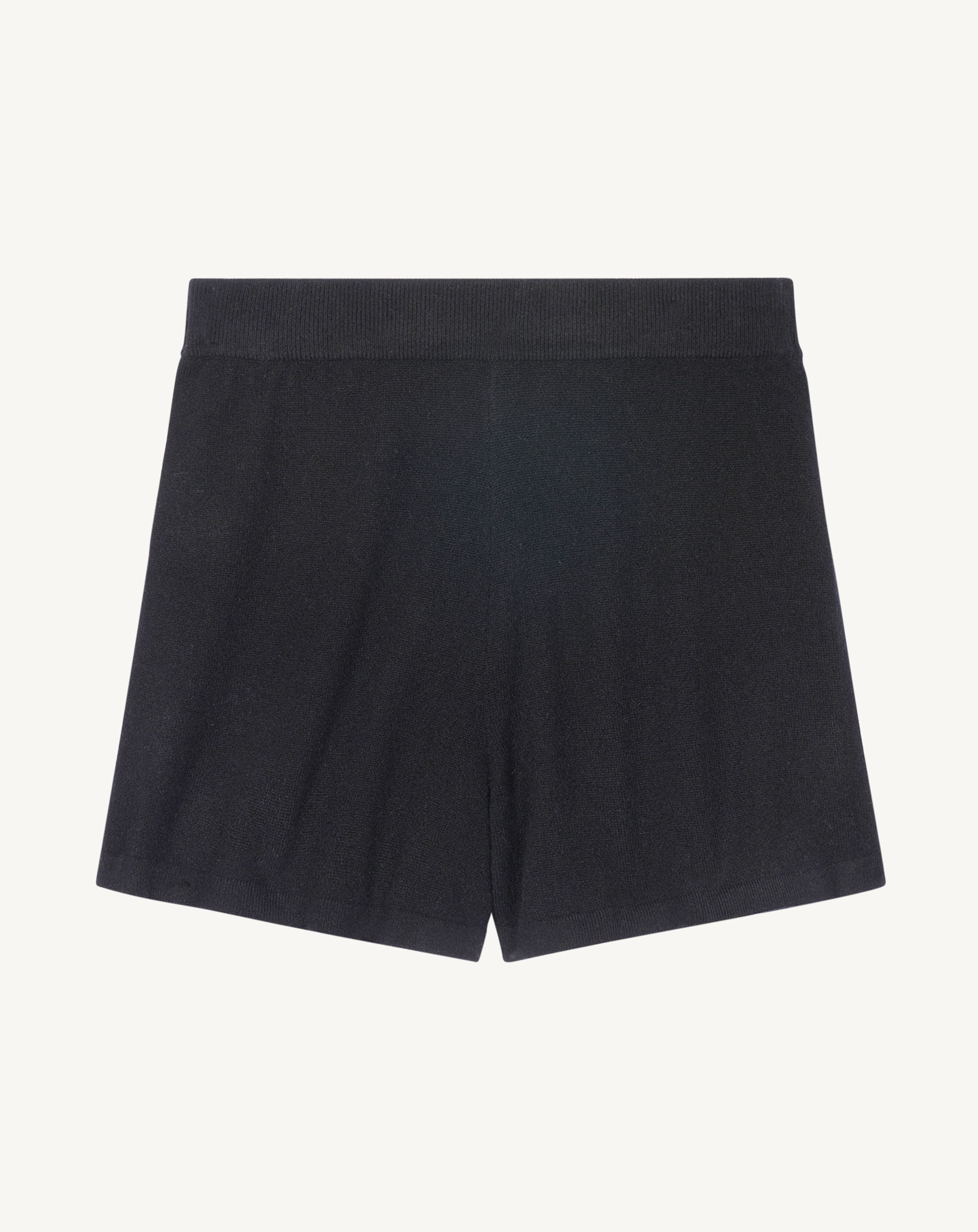 Short en jersey-NOIR-100% cachemire