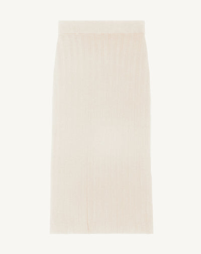 Jupe en ultrafin à côtes-PANNA-84% coton 14% polyamide 2% elasthane