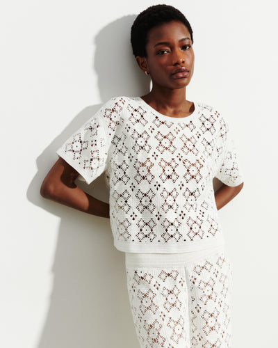 Top guipure-NATUREL-100% coton