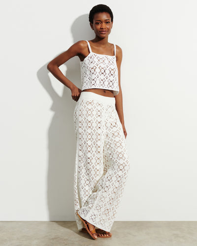 Pantalon guipure-NATUREL-100% coton