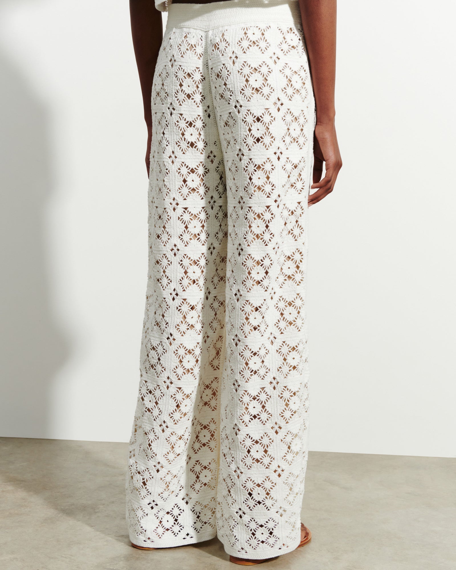 Pantalon guipure-NATUREL-100% coton