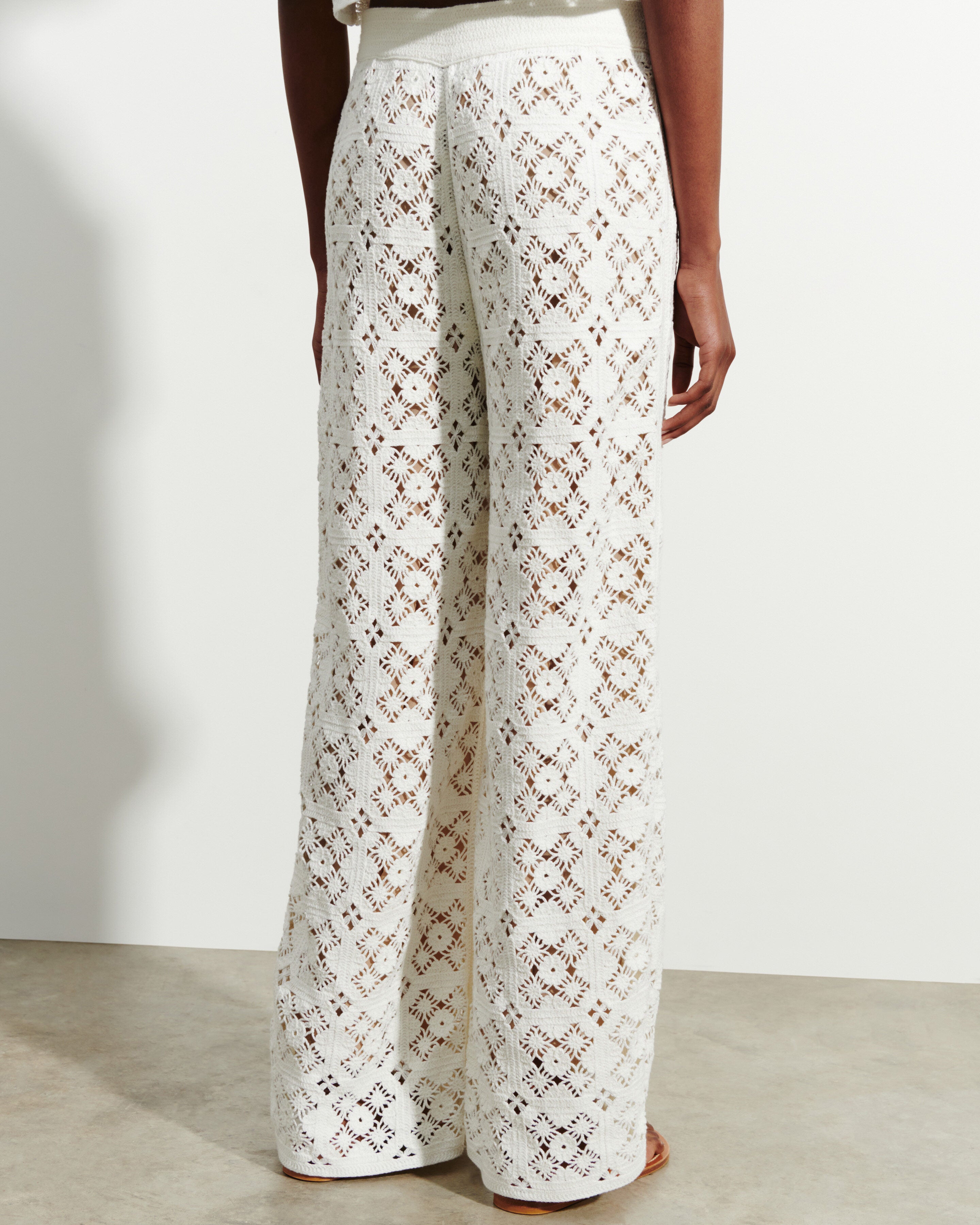 Pantalon guipure-NATUREL-100% coton