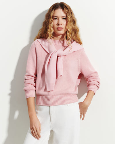 Col rond sans coutures-SAKURA-80% coton 20% cachemire