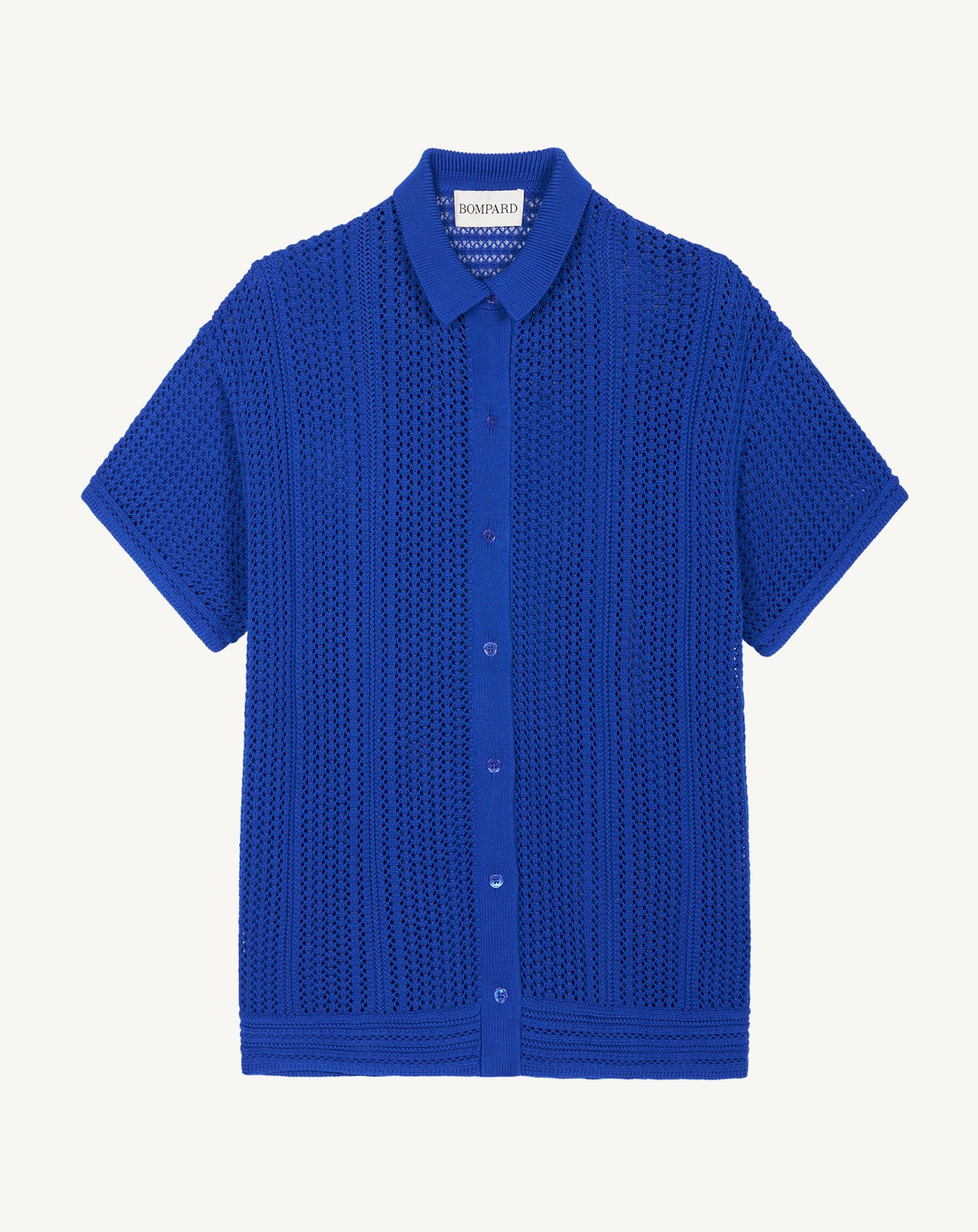 Chemise manches courtes pointelle-ATLANTIQUE-100% coton