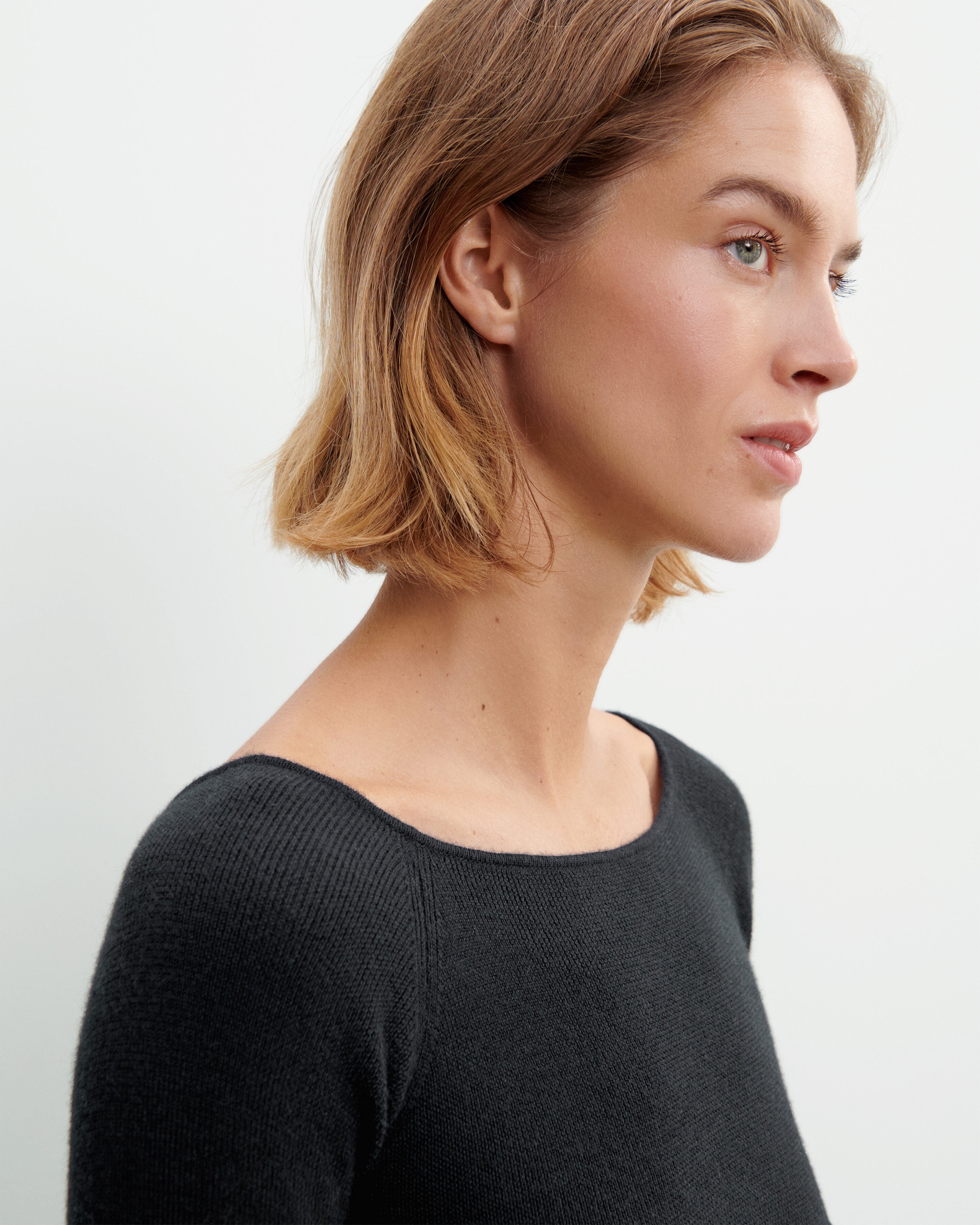 Top épaules dénudées-NOIR-70% cachemire 30% soie