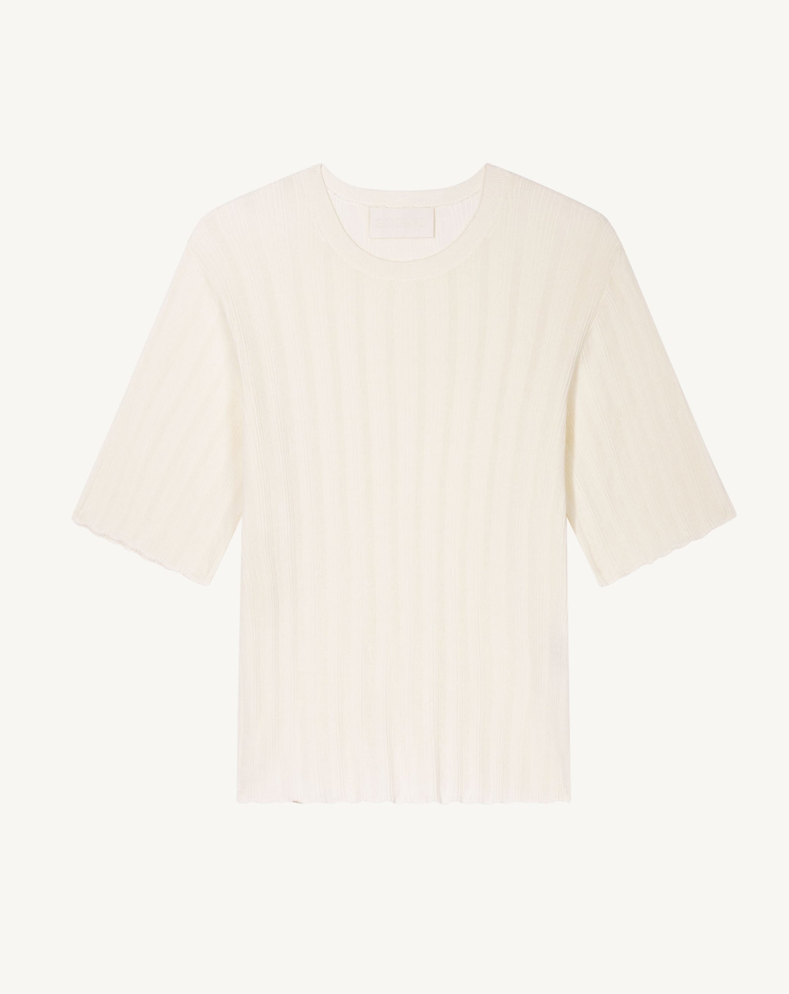 T-shirt ample à côtes-PANNA-100% coton