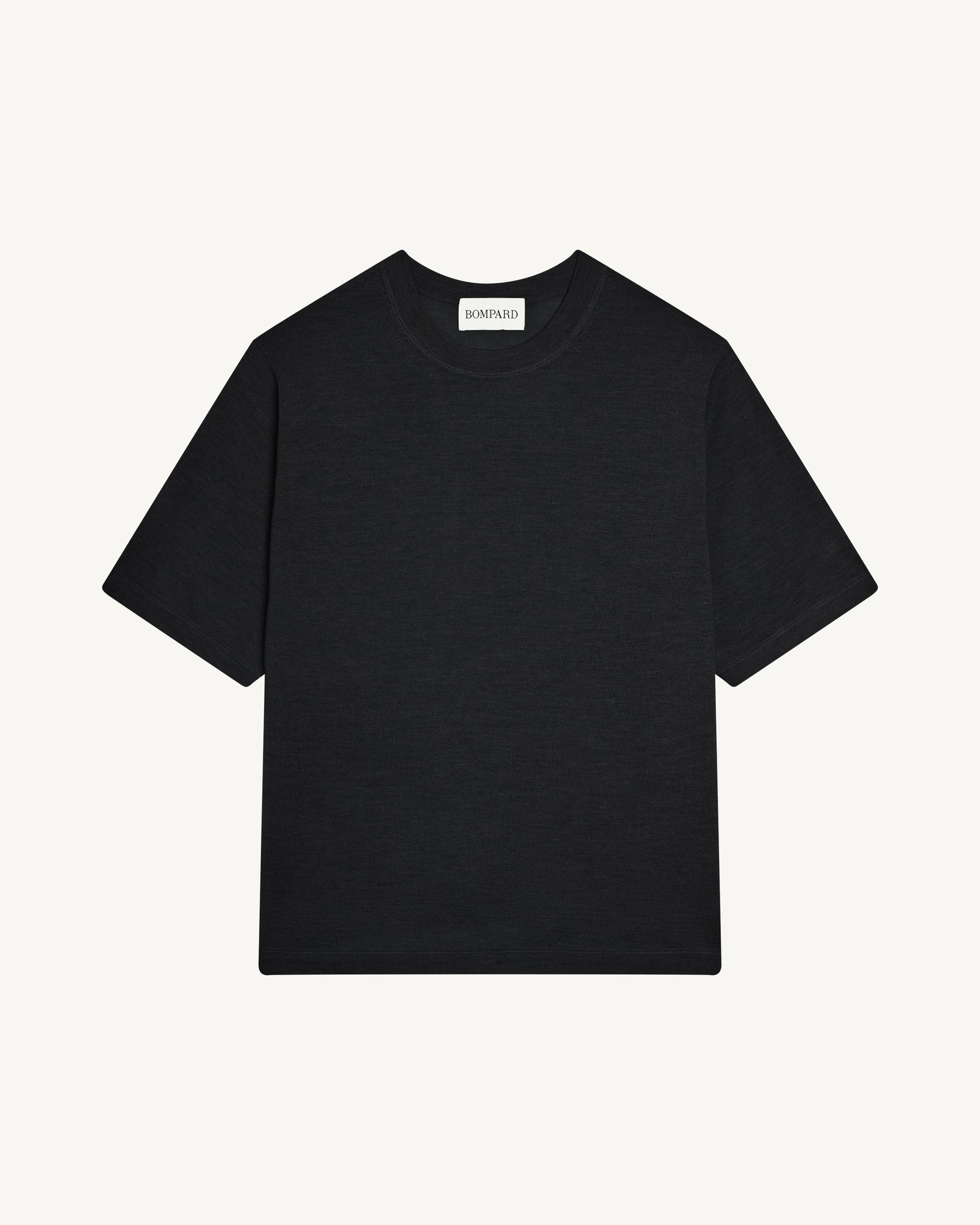 T-shirt ample-NOIR-85% pima coton 15% cachemire