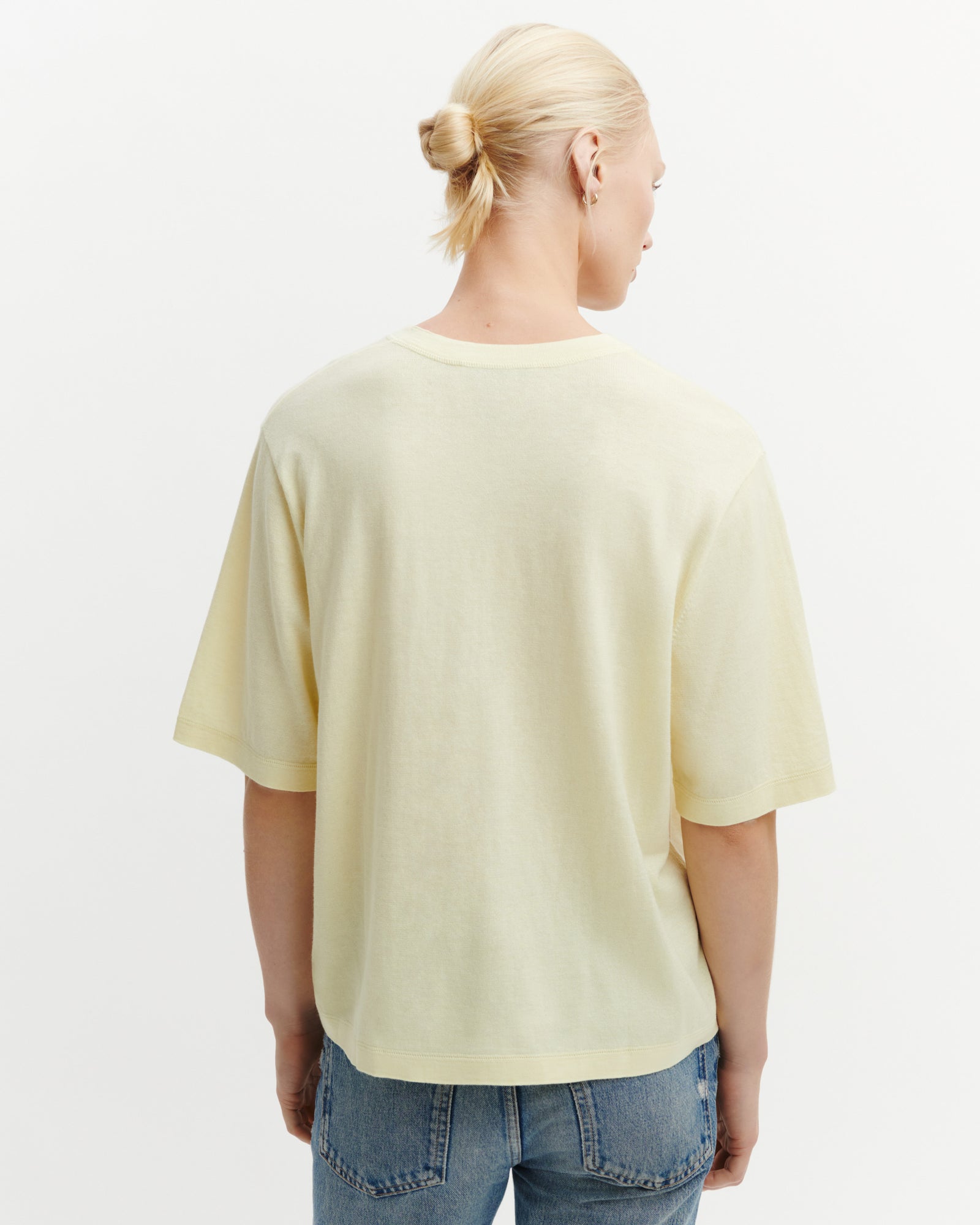T-shirt ample-ZESTE-85% pima coton 15% cachemire