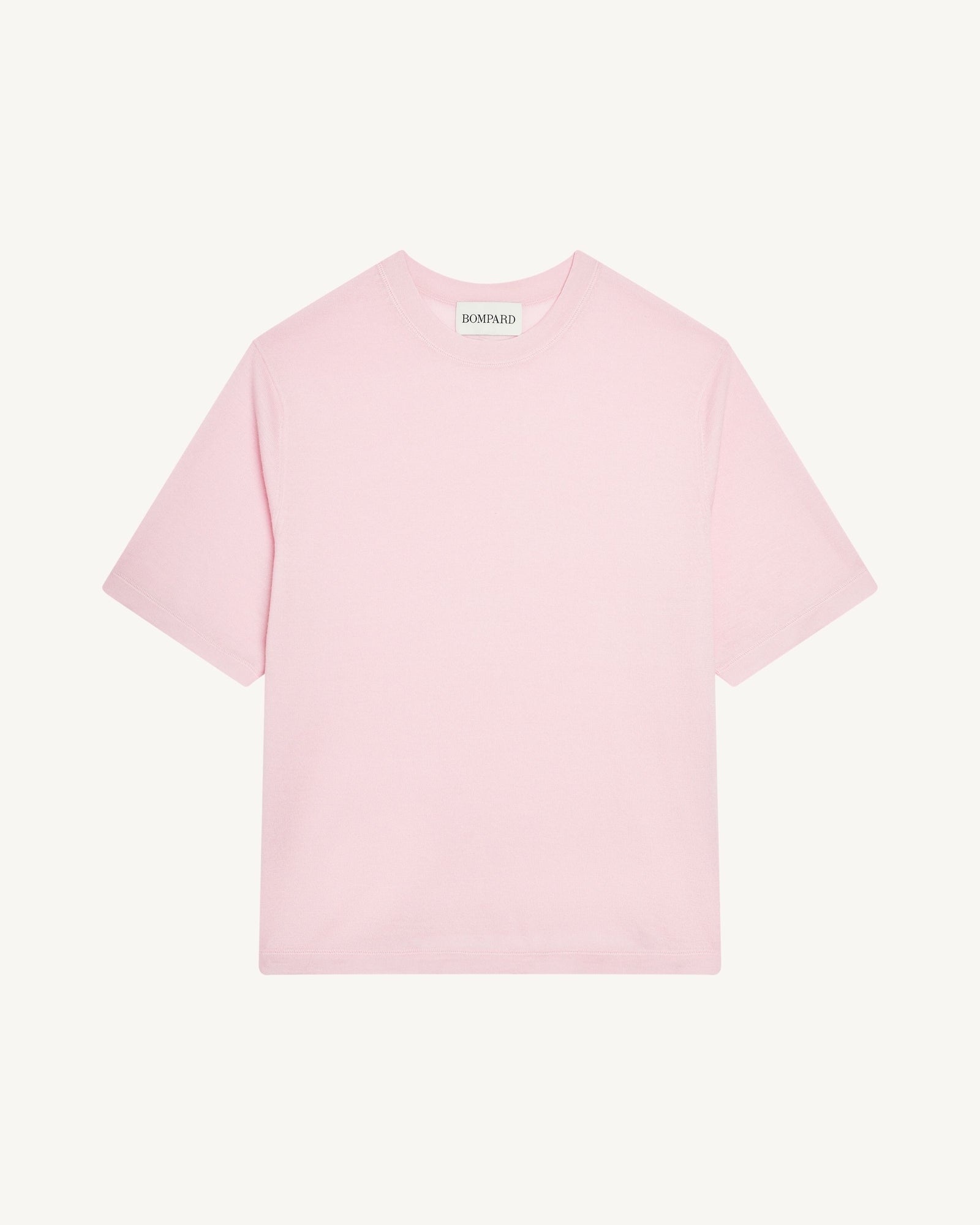 T-shirt ample-ROSE QUARTZ-85% pima coton 15% cachemire