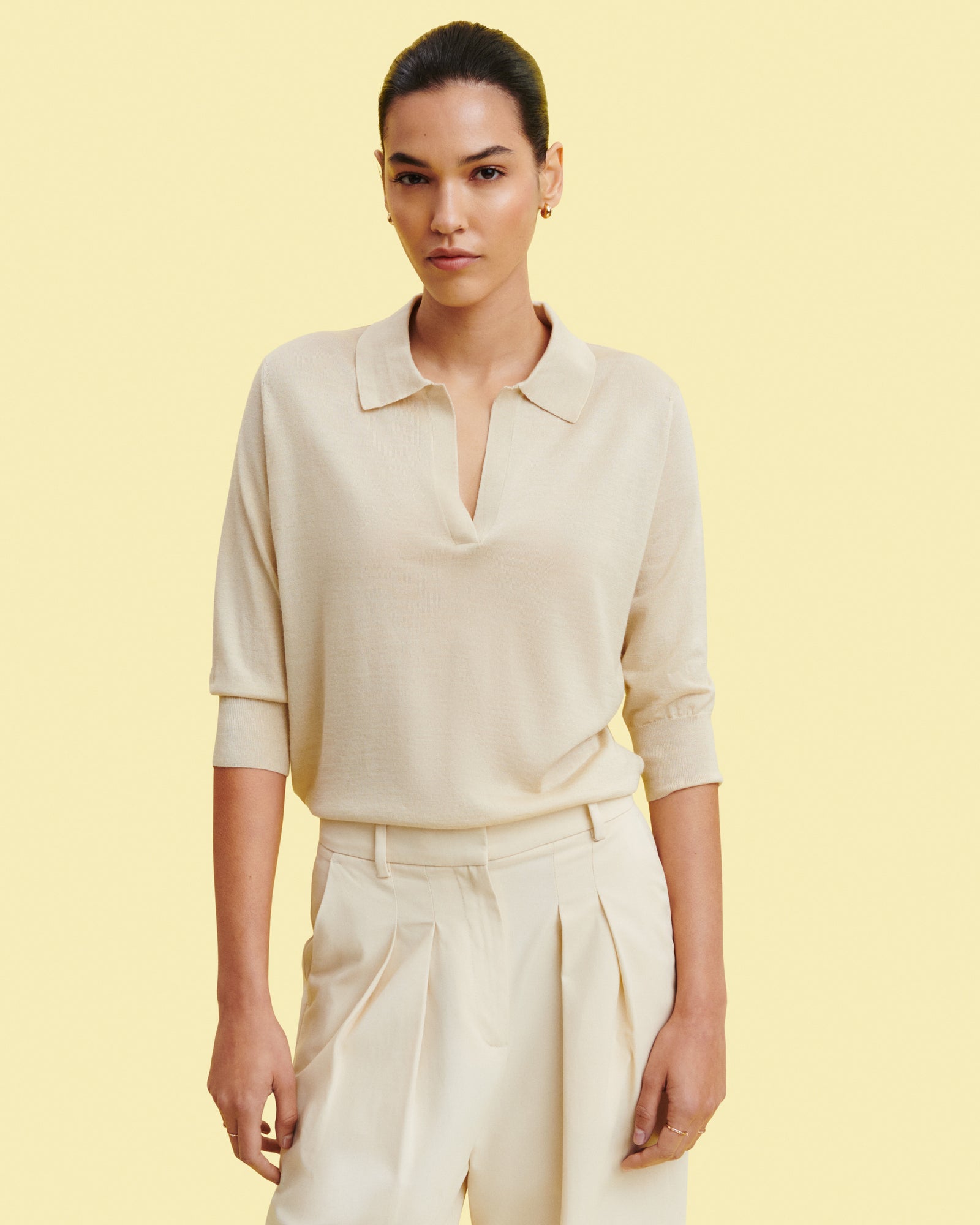 Polo en maille fluide