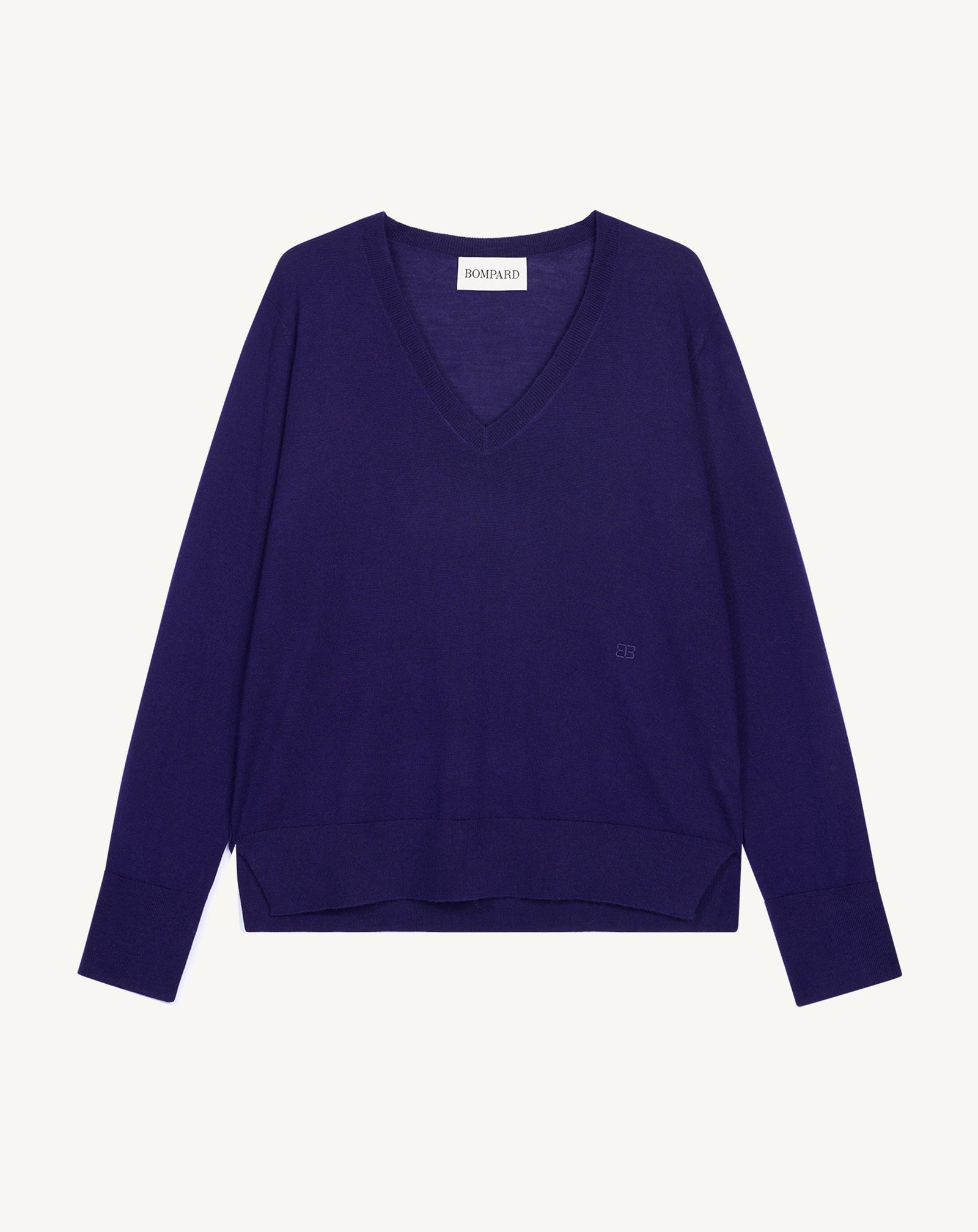 Pull V en maille fluide