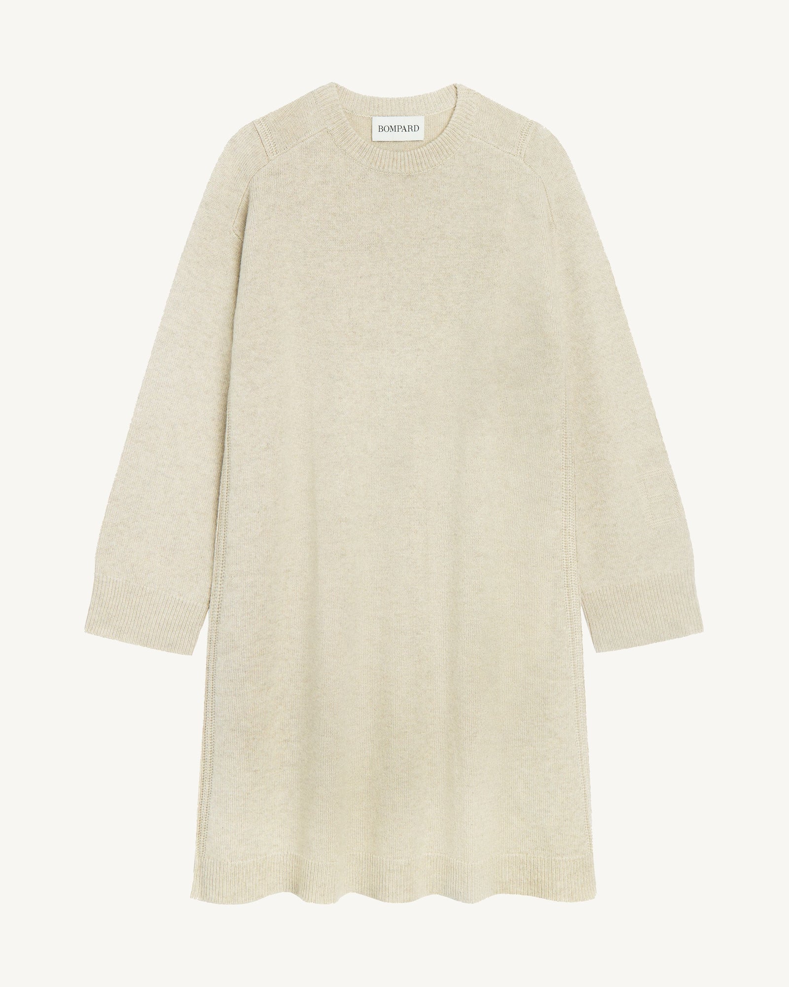 Robe midi monogramme-AVOINE-70% cachemire 30% soie