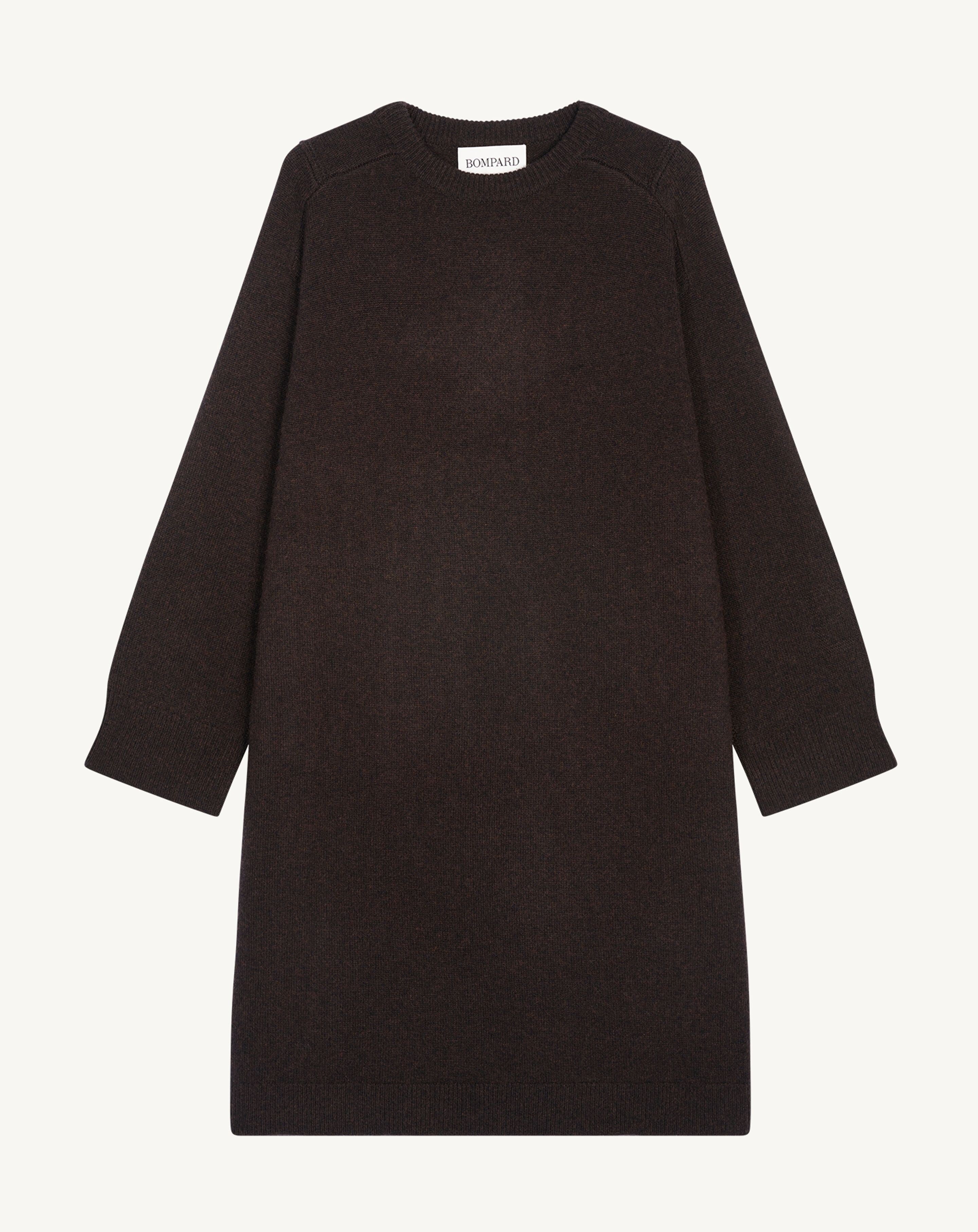 Robe midi monogramme-RISTRETTO-70% cachemire 30% soie