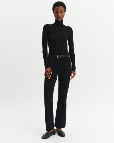 Pantalon bootcut milano-NOIR-95% laine 5% cachemire