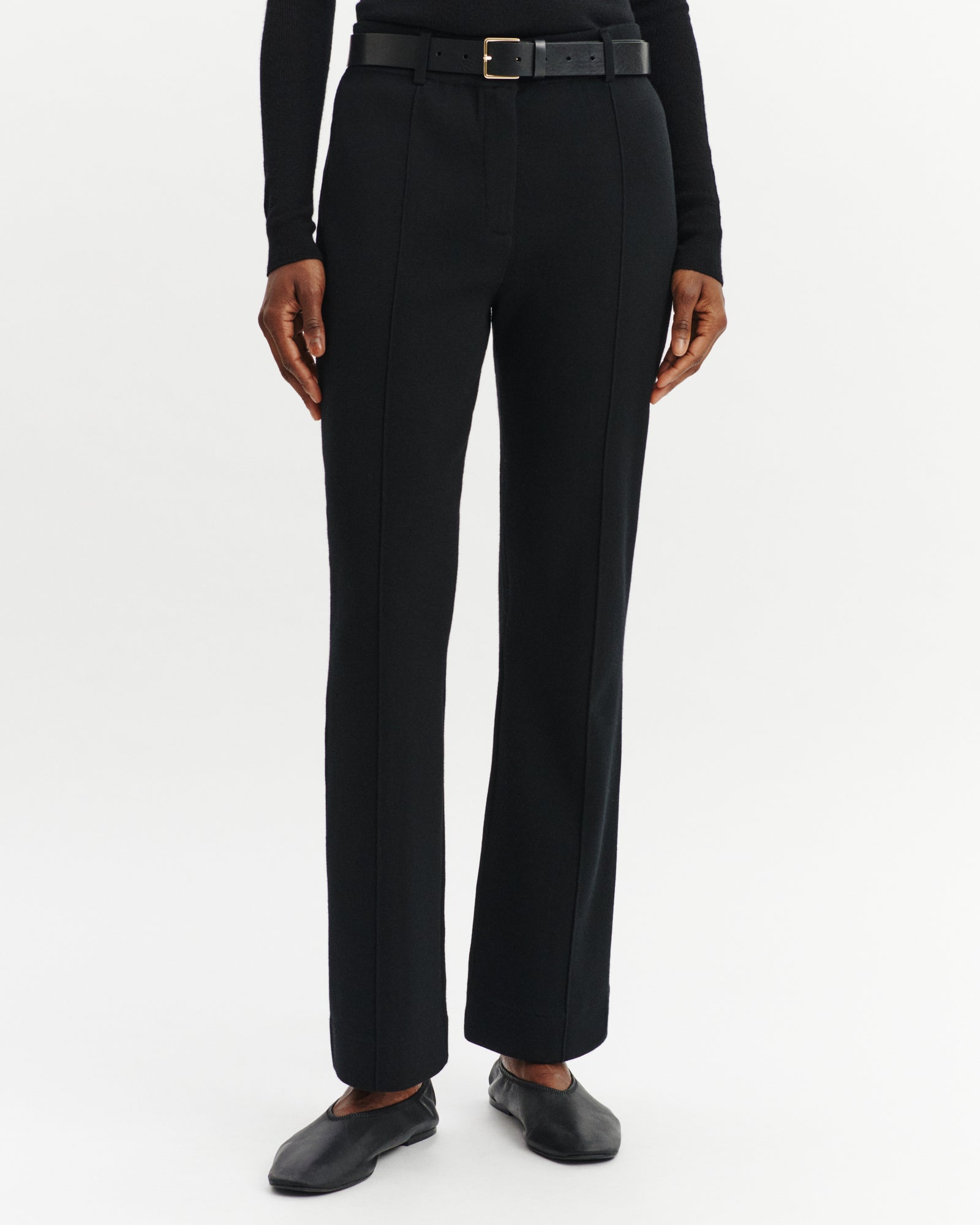 Pantalon bootcut milano-NOIR-95% laine 5% cachemire