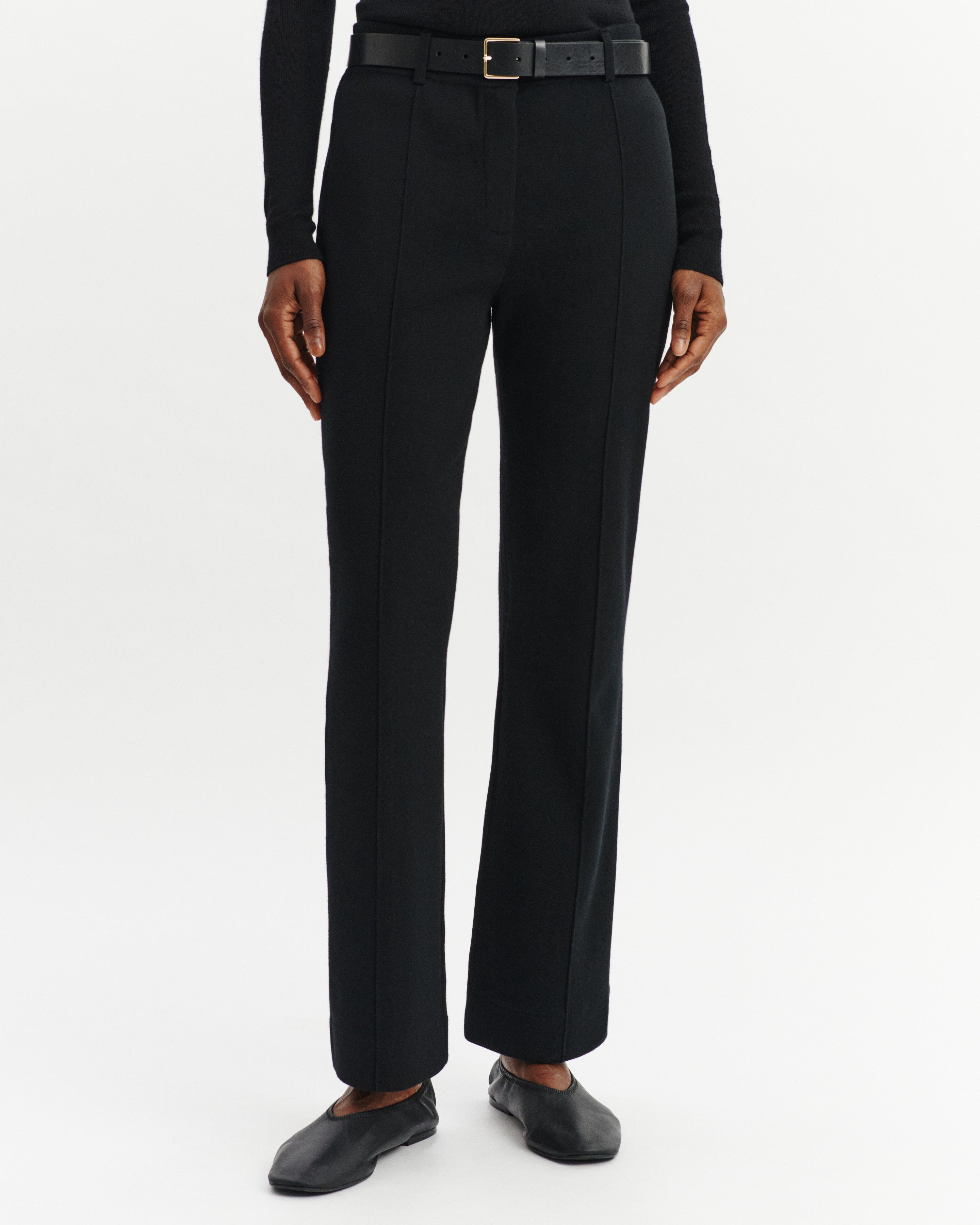 Pantalon bootcut milano-NOIR-95% laine 5% cachemire
