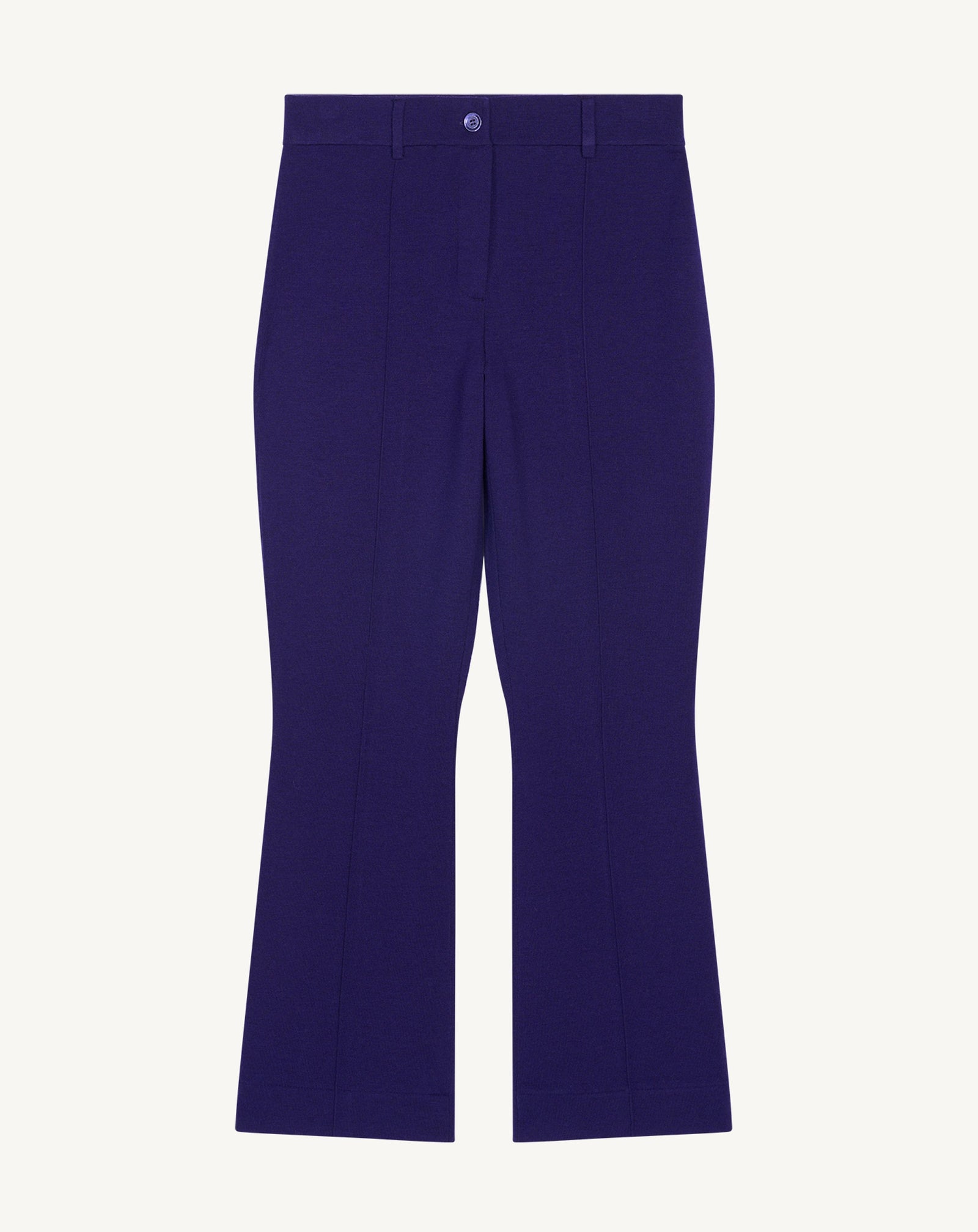 Pantalon bootcut milano-ULTRAVIOLET FONCE-95% laine 5% cachemire