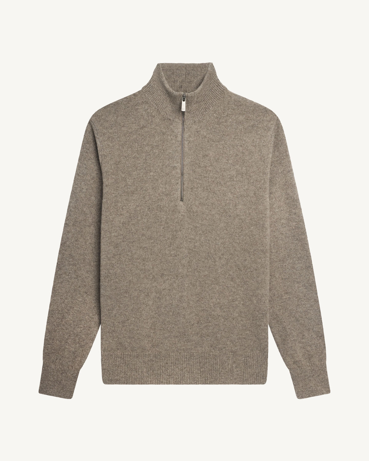 Pull camionneur-TAUPE-50% cachemire 50% yak