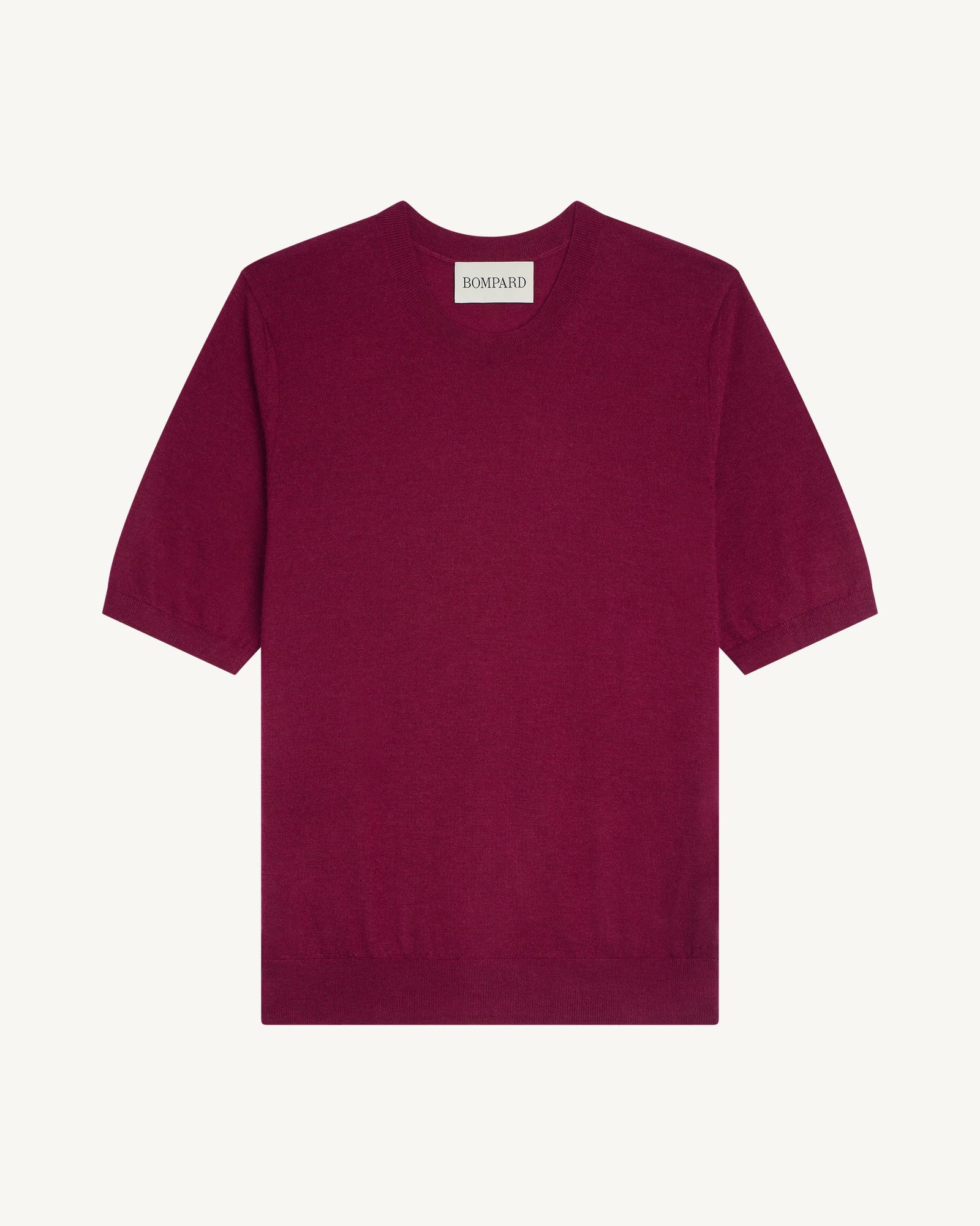 Pull manches courtes Fiona-POURPRE-100% cachemire