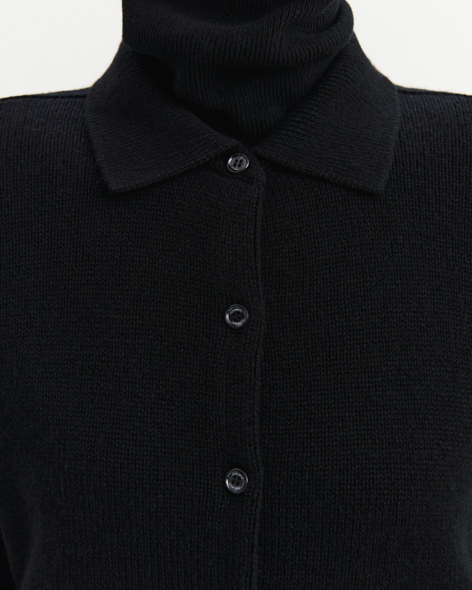 Cardigan col polo Lison-NOIR-100% cachemire