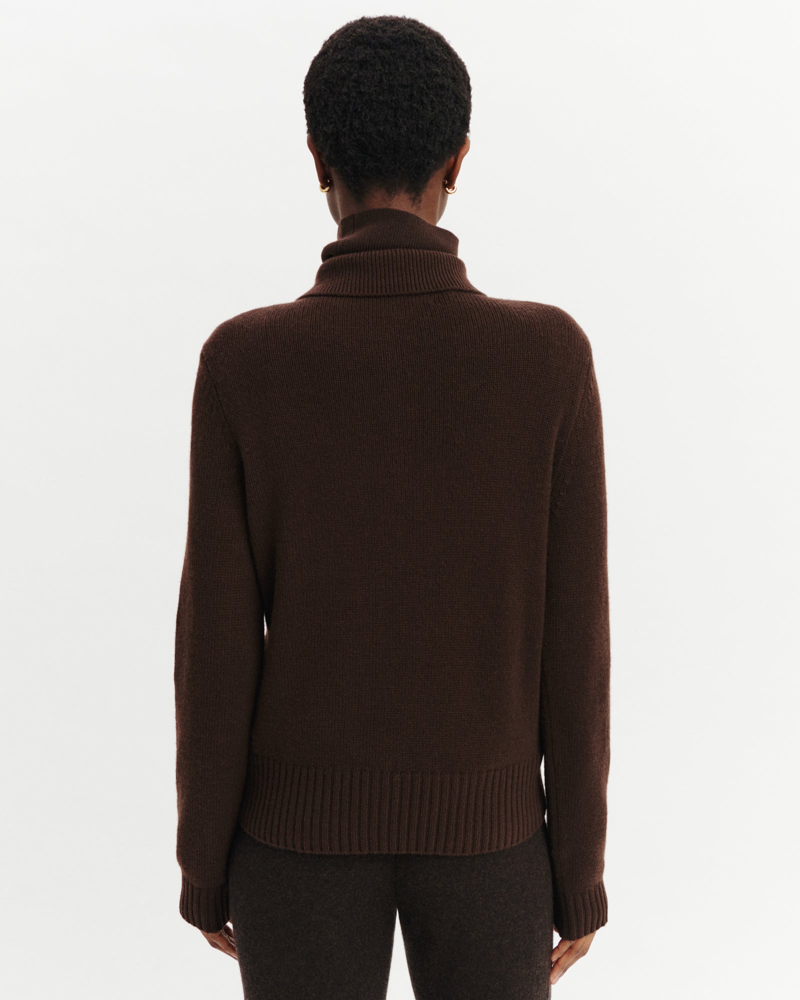 Cardigan col polo Lison-CHOCOLAT-100% cachemire
