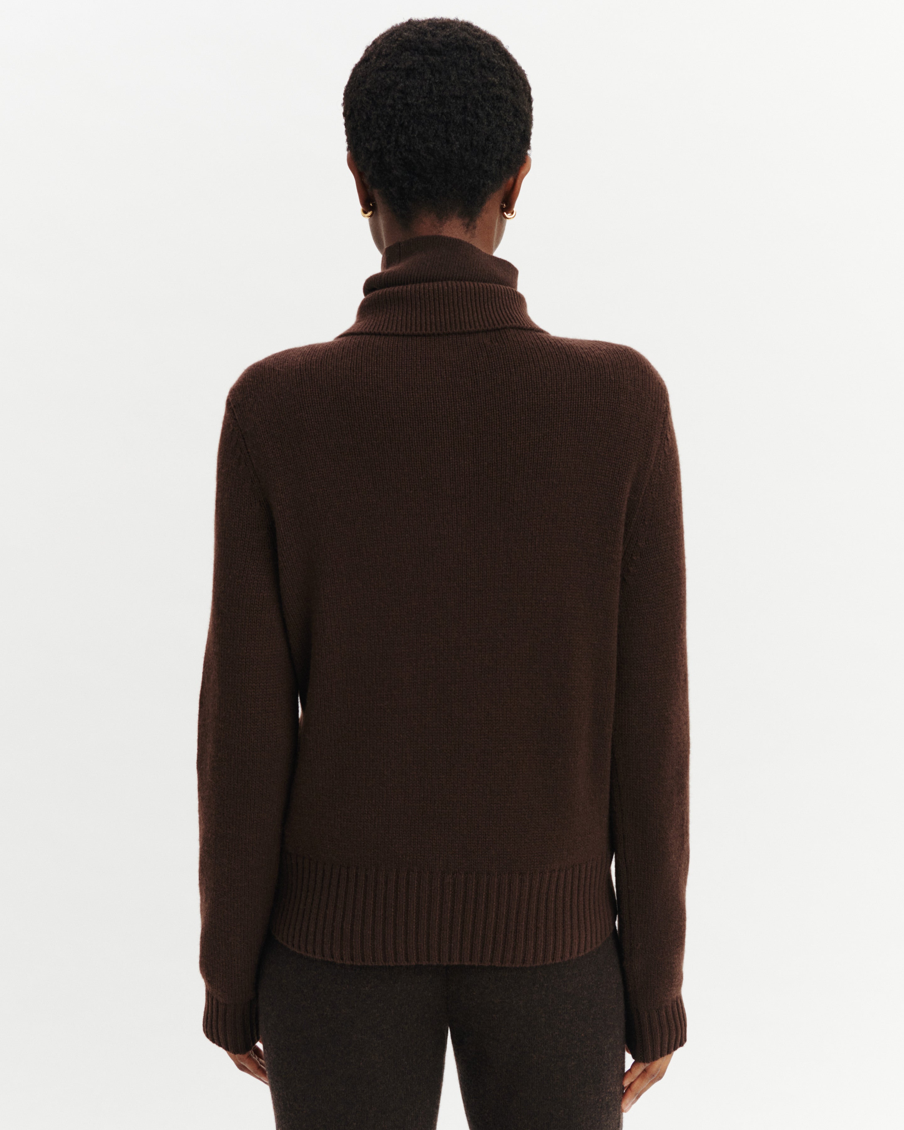 Cardigan col polo Lison-CHOCOLAT-100% cachemire
