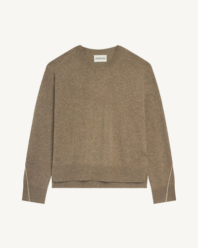Pull col rond Célèste-MILLET/AVOINE-100% cachemire