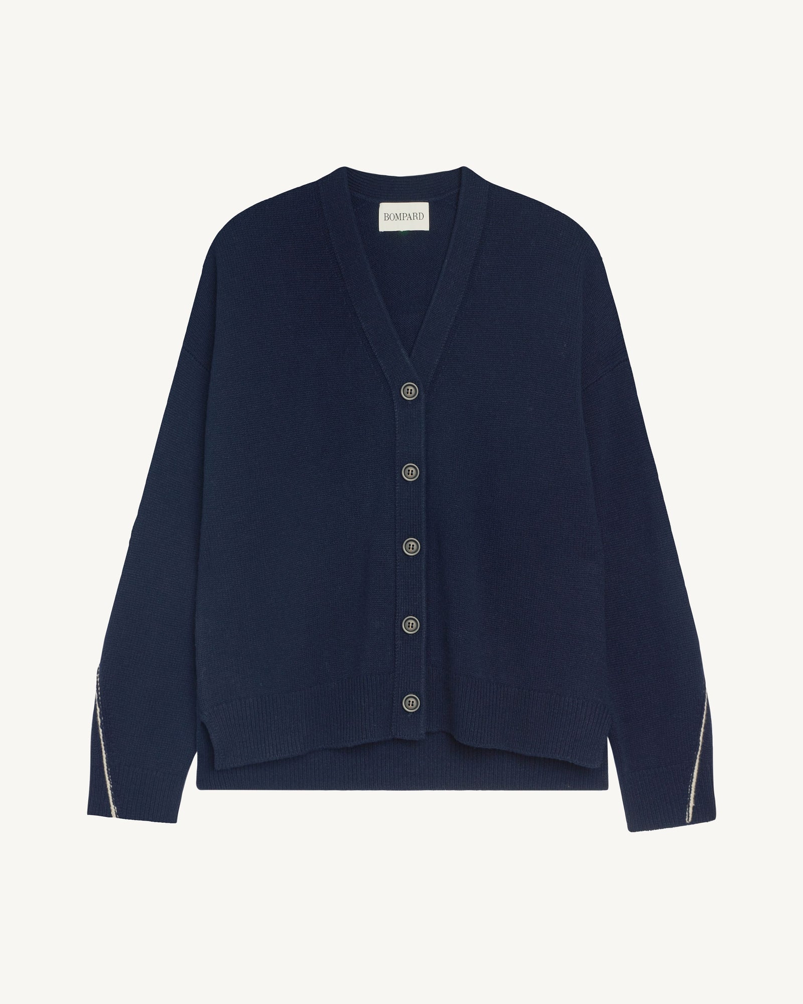 Gile ample Lou-MARINE/AVOINE-100% cachemire