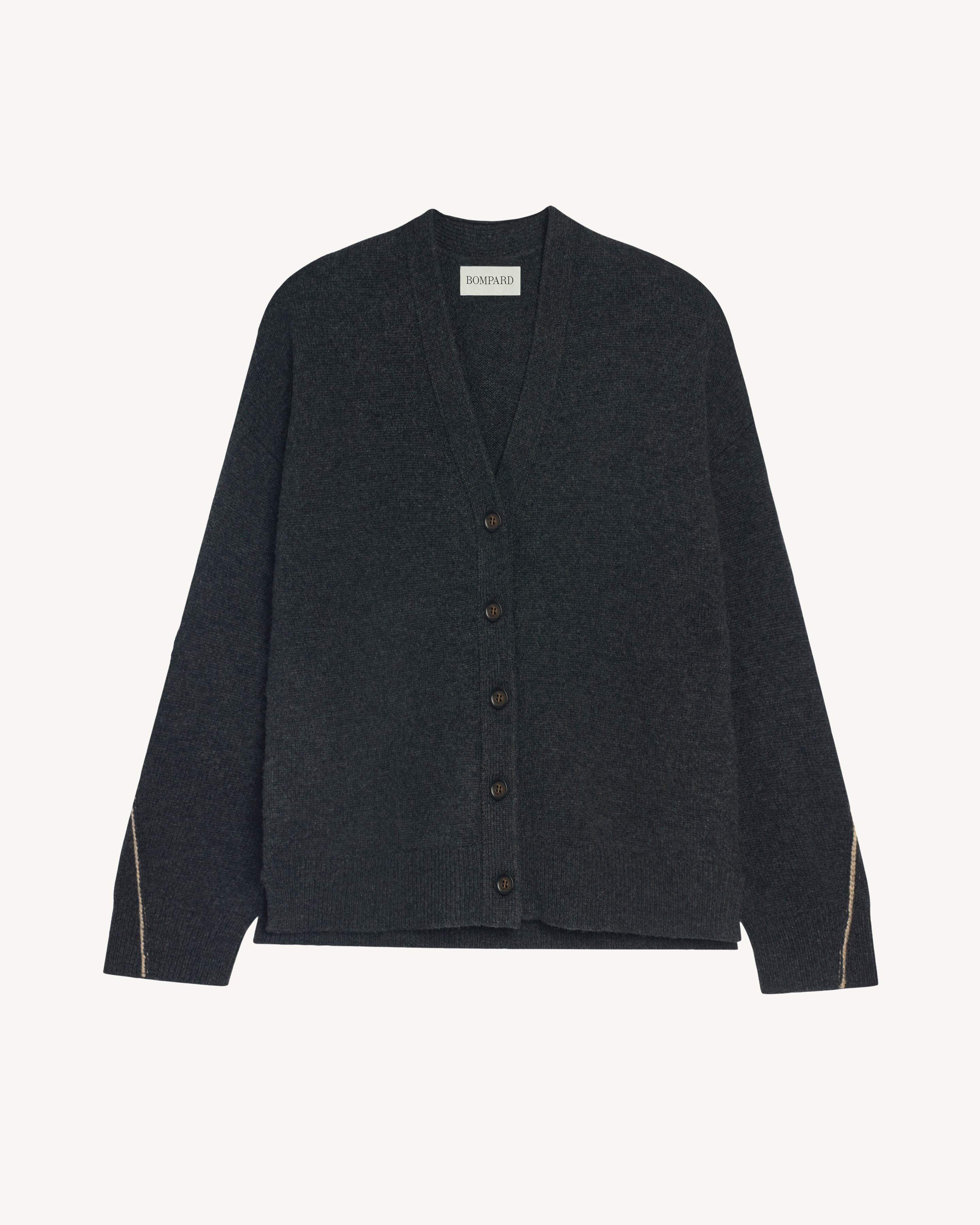 Gile ample Lou-CHARBON/MILLET-100% cachemire