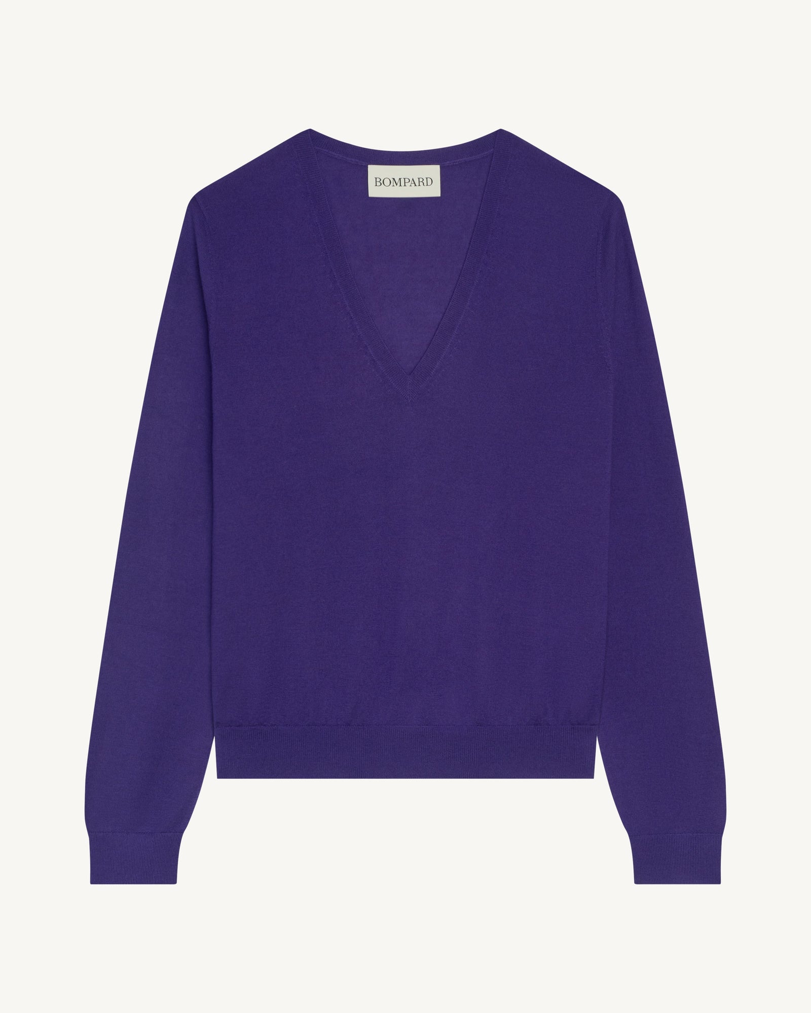 Pull col V Faustine-ULTRAVIOLET-100% cachemire